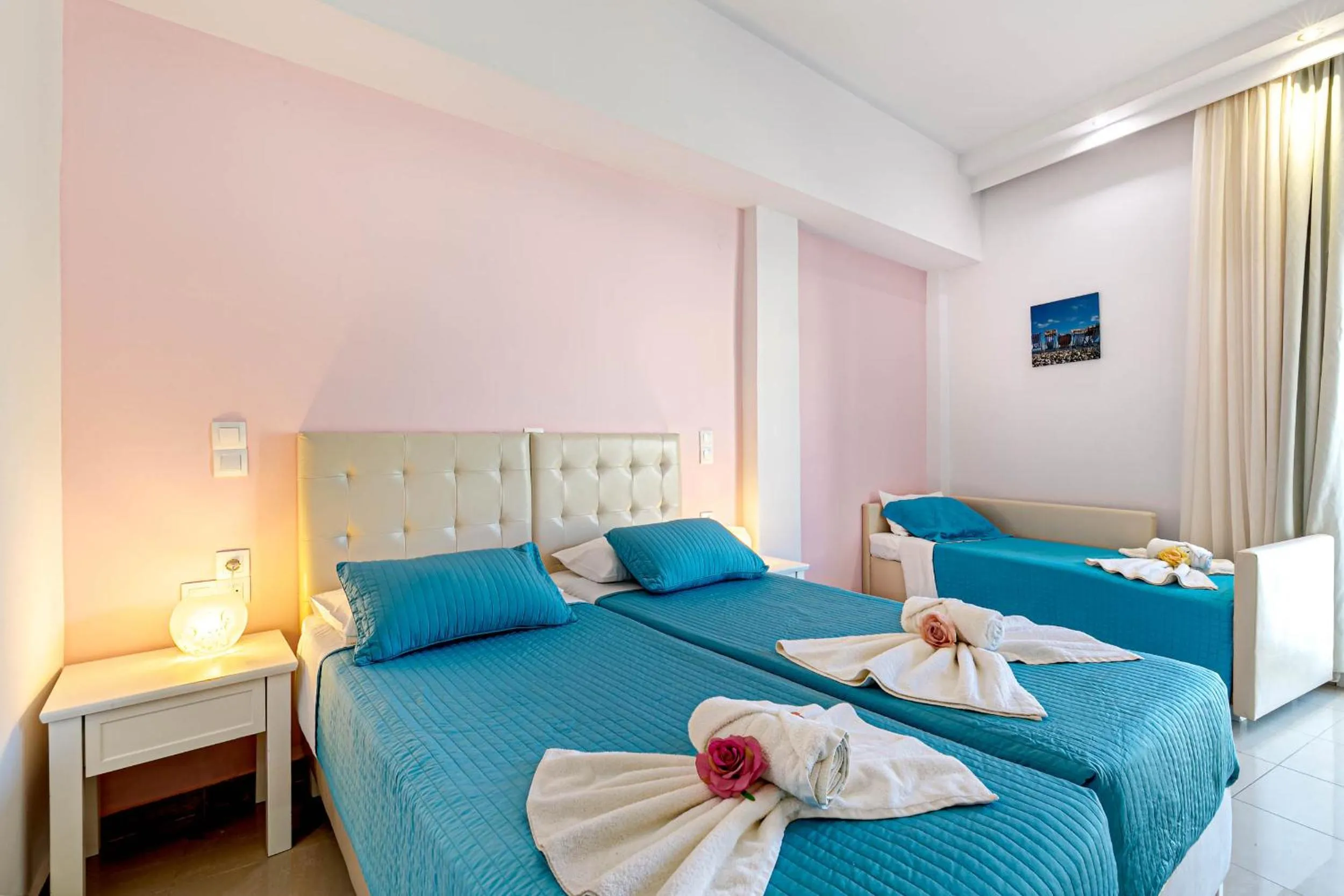 Bed in Palotel Gouvia Hotel