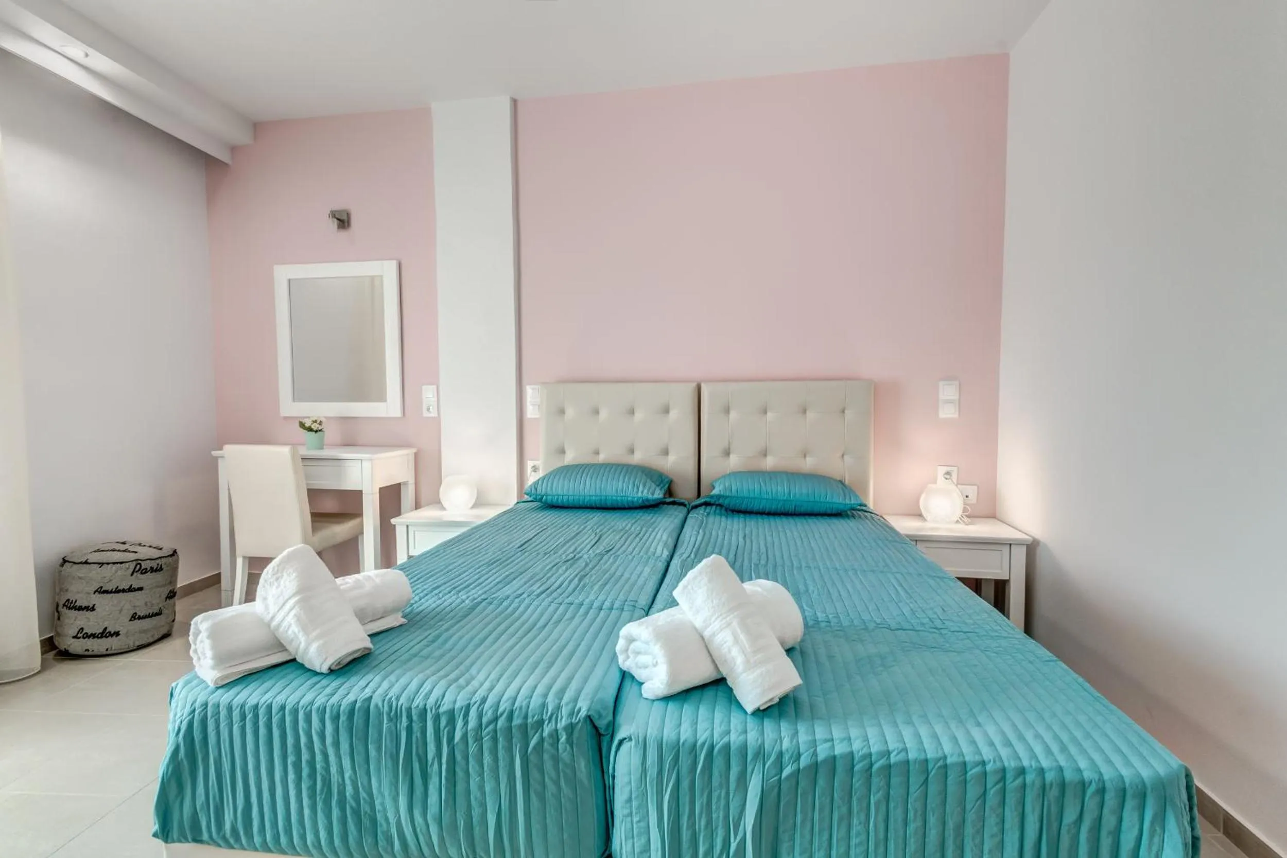 Bed in Palotel Gouvia Hotel