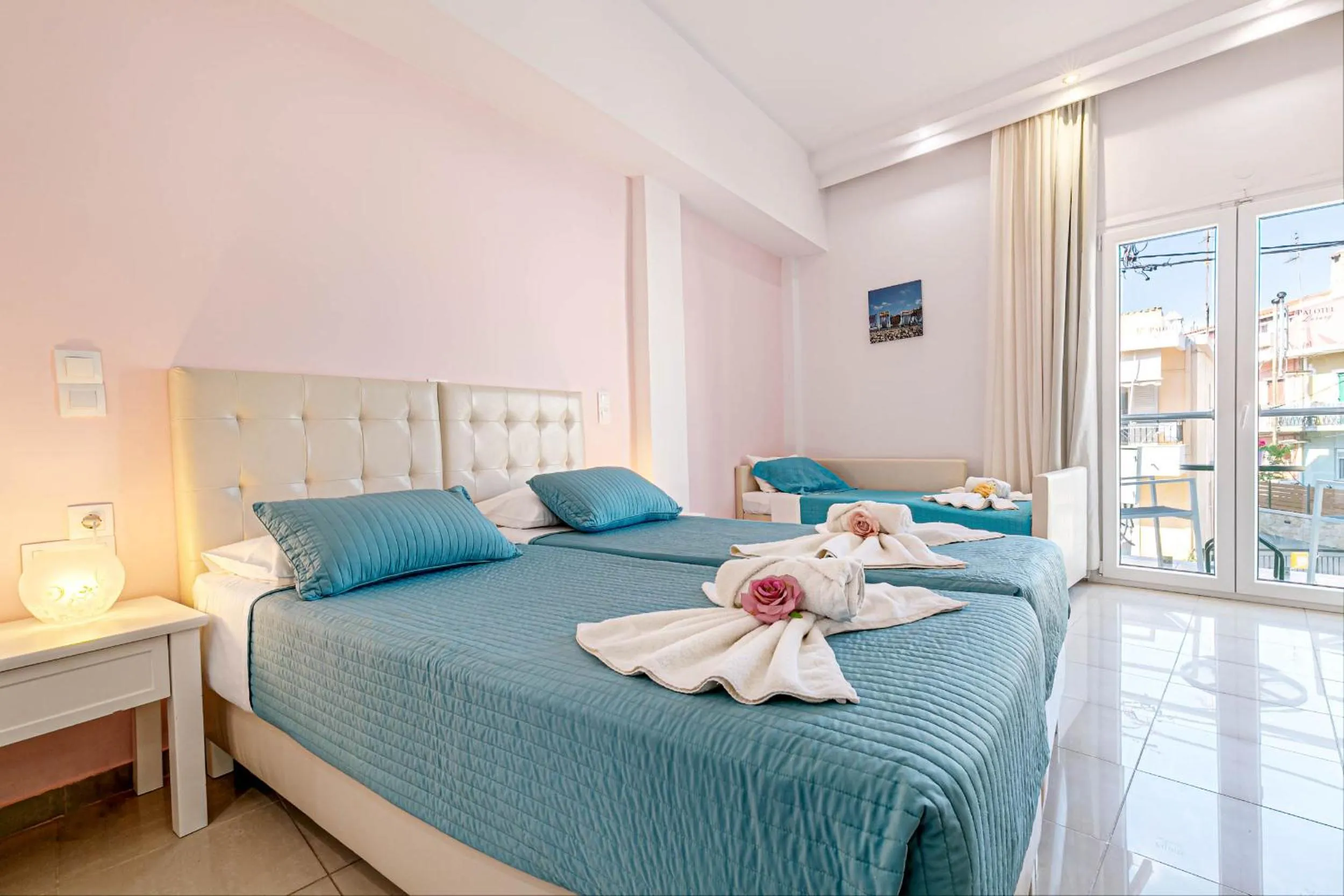 Bed in Palotel Gouvia Hotel