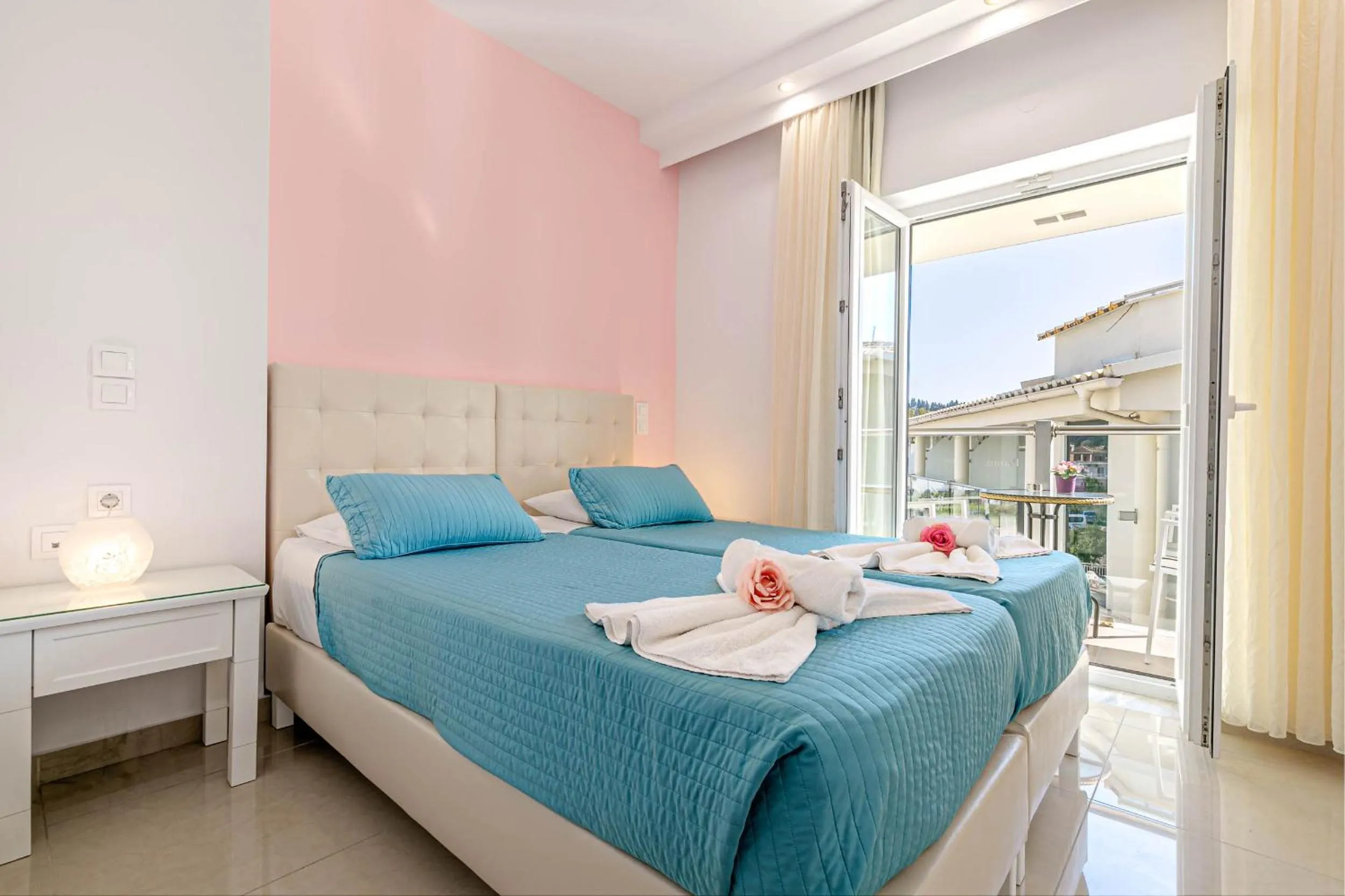 Bed in Palotel Gouvia Hotel