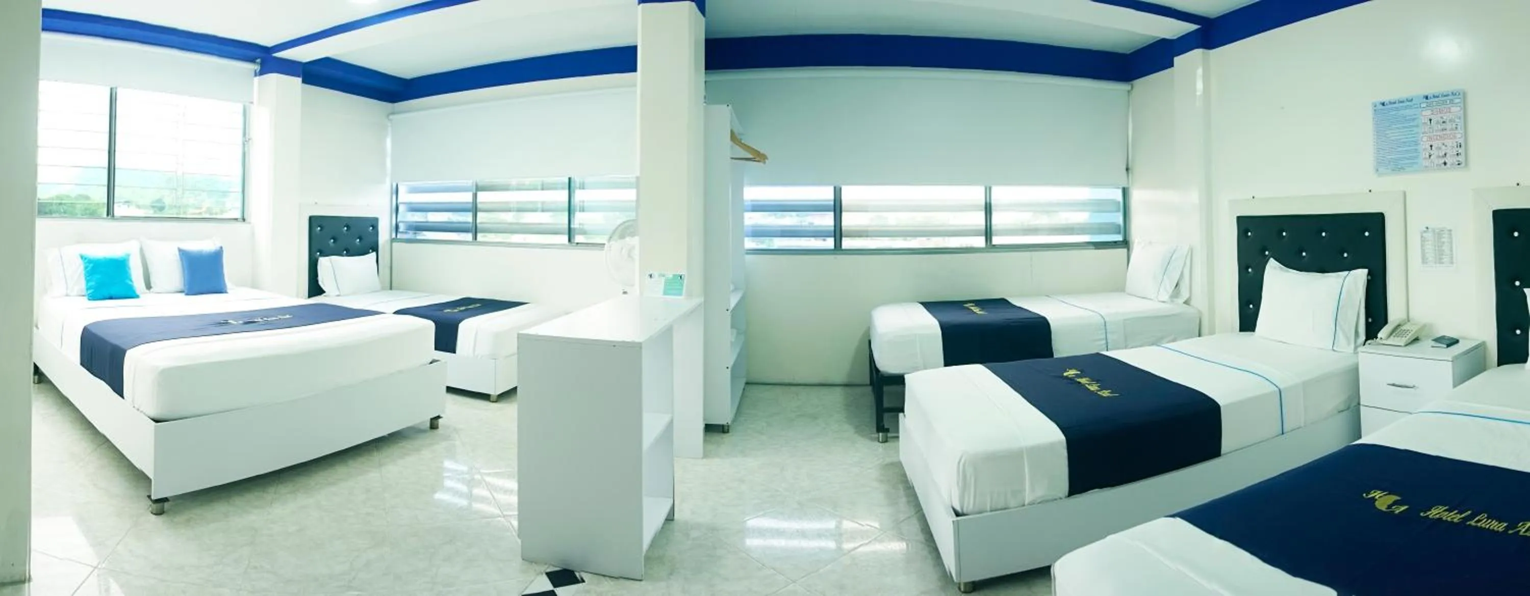 Bed in Hotel Luna Azul