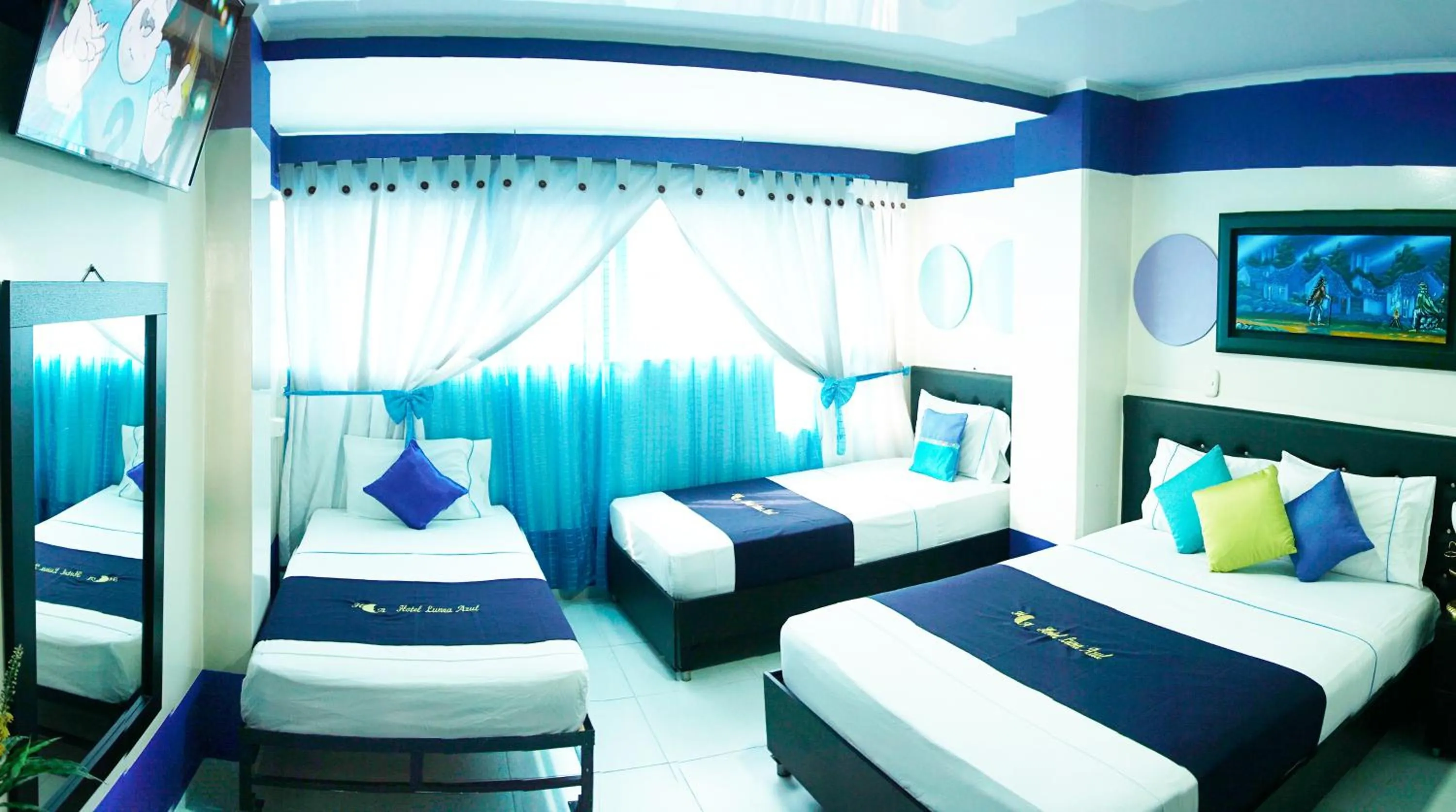 Bed in Hotel Luna Azul
