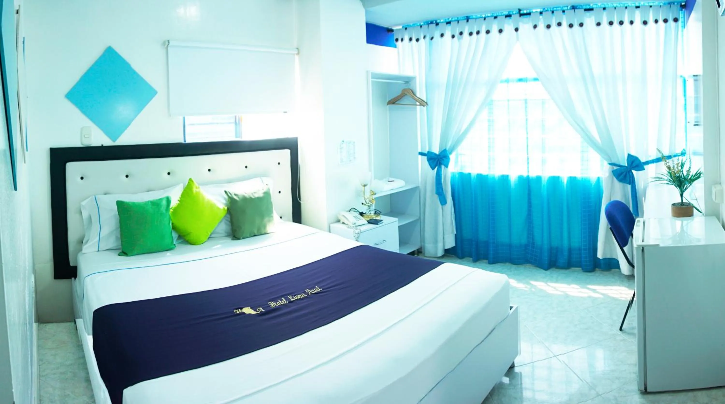 Bed in Hotel Luna Azul