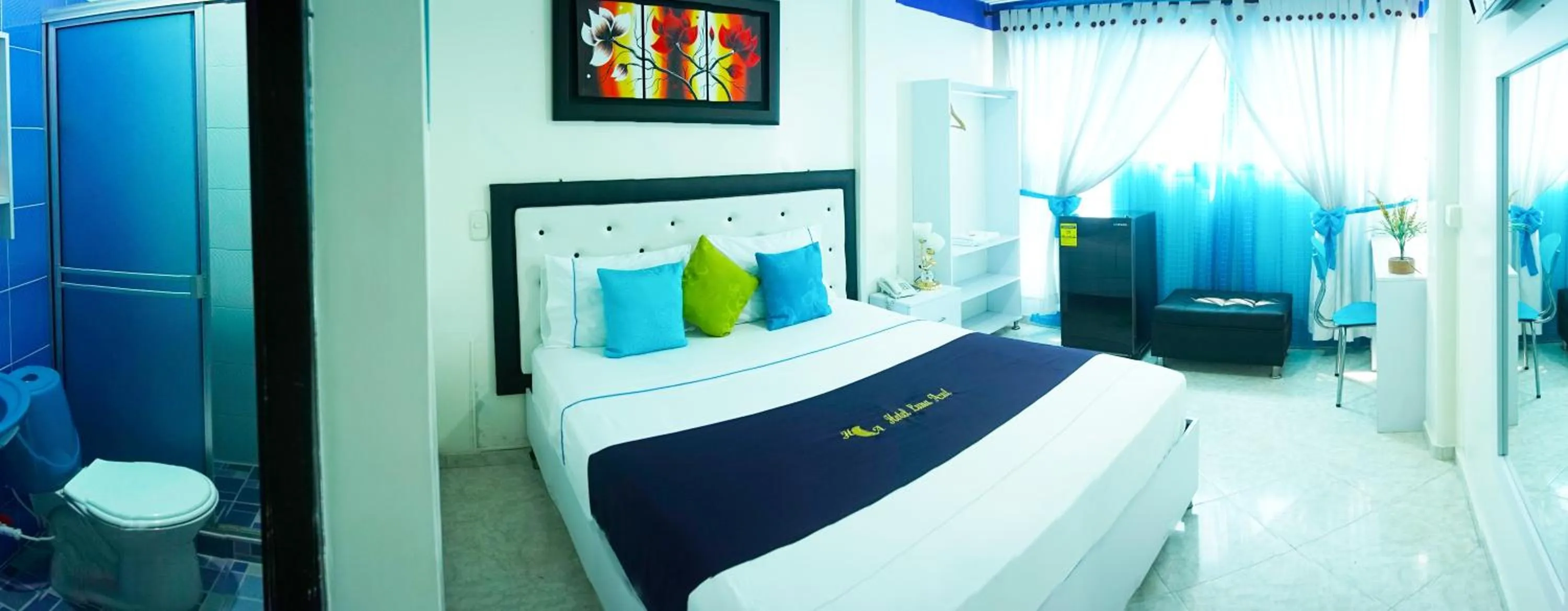 Bed in Hotel Luna Azul