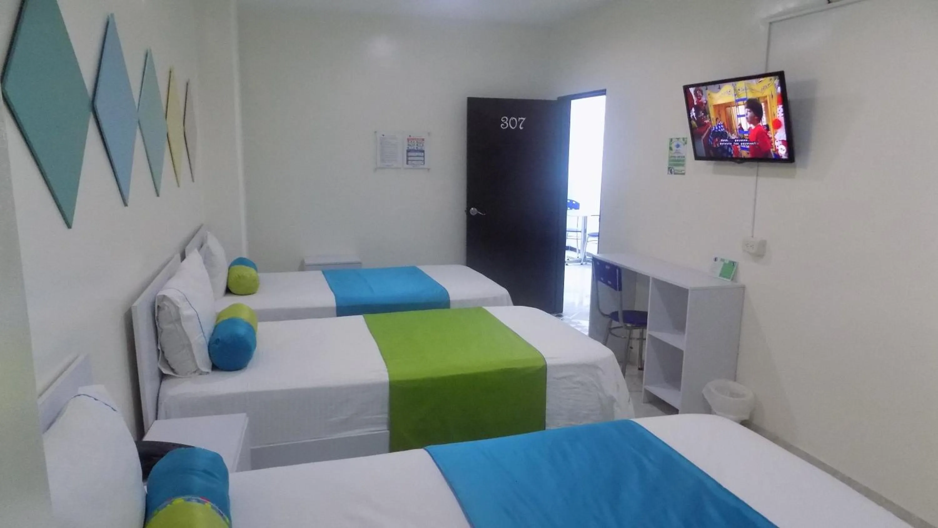 Bed in Hotel Luna Azul