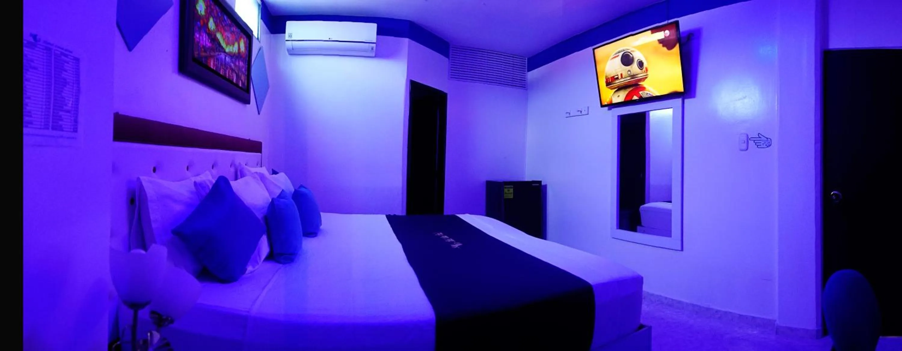 Bed in Hotel Luna Azul