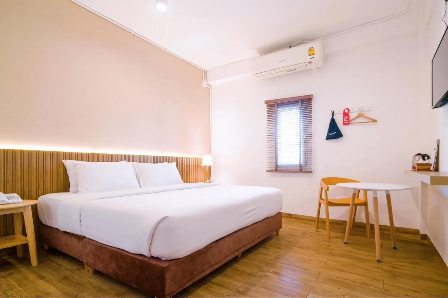 Bed in Hotel PaPa Bangkok Siriraj