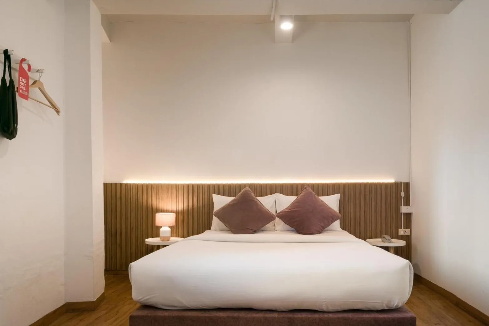 Bed in Hotel PaPa Bangkok Siriraj