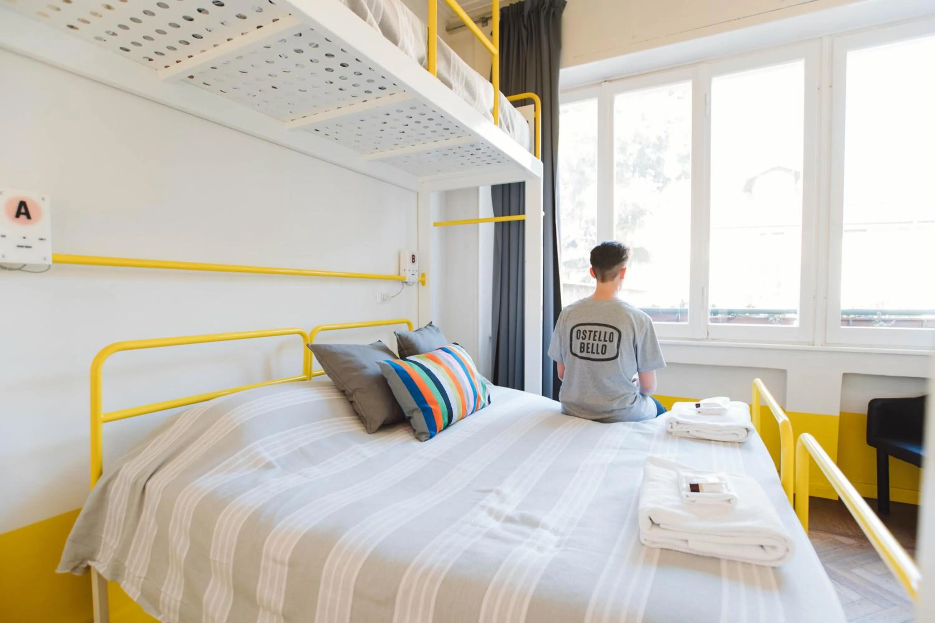 Bedroom, Bed in Ostello Bello Lake Como