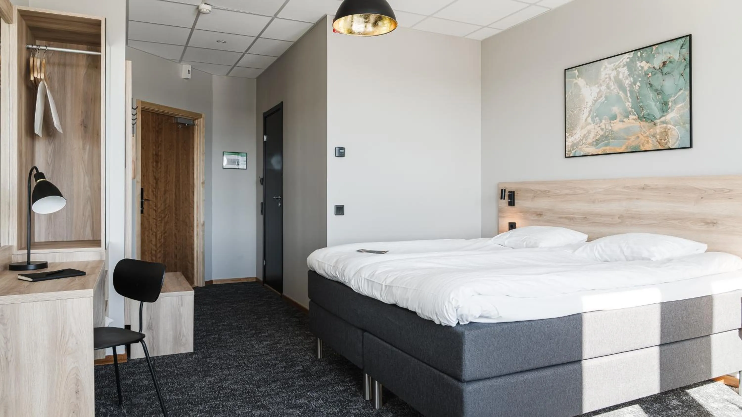 Bed in Comfort Hotel Skellefteå