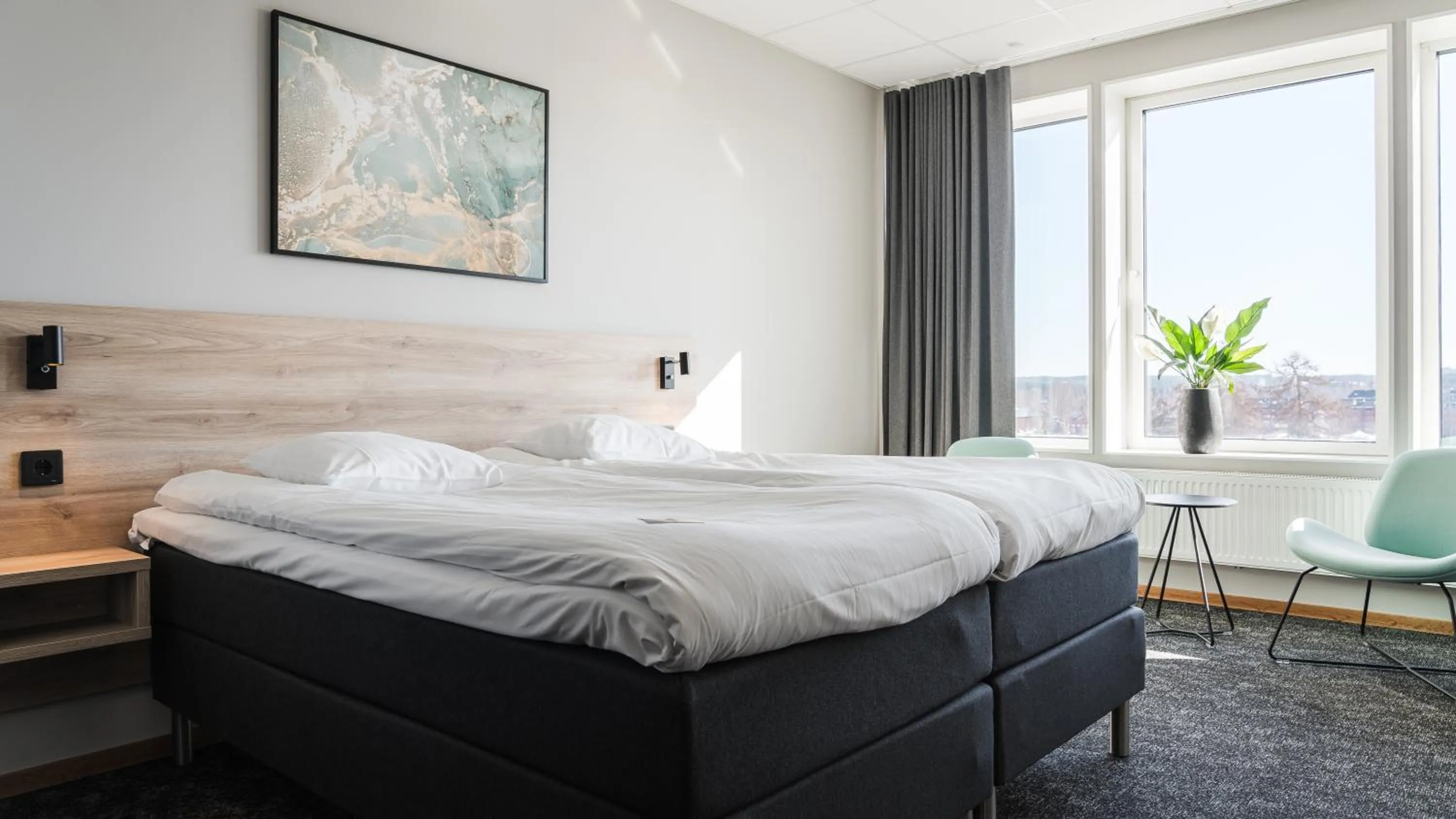 Bed in Comfort Hotel Skellefteå