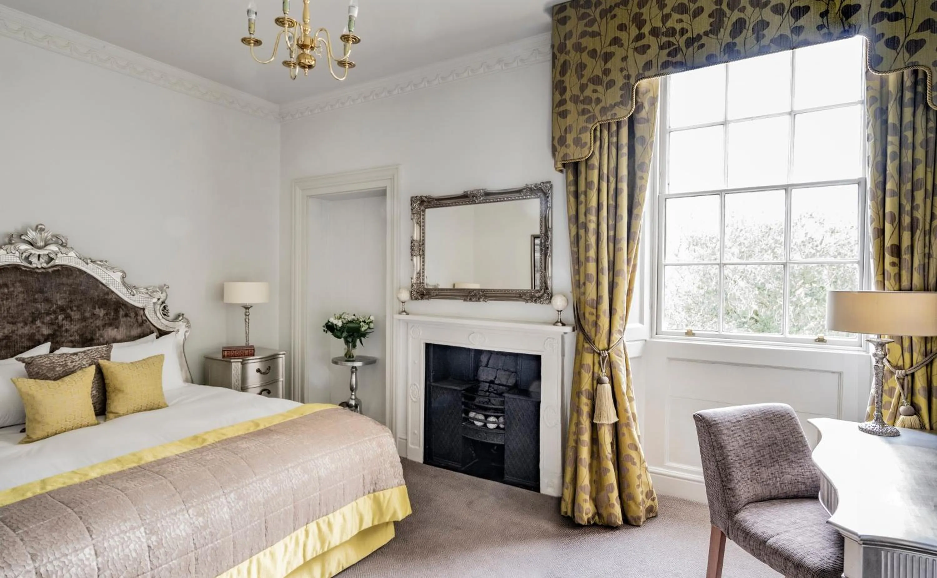 Bedroom, Bed in Bailbrook House Hotel, Bath