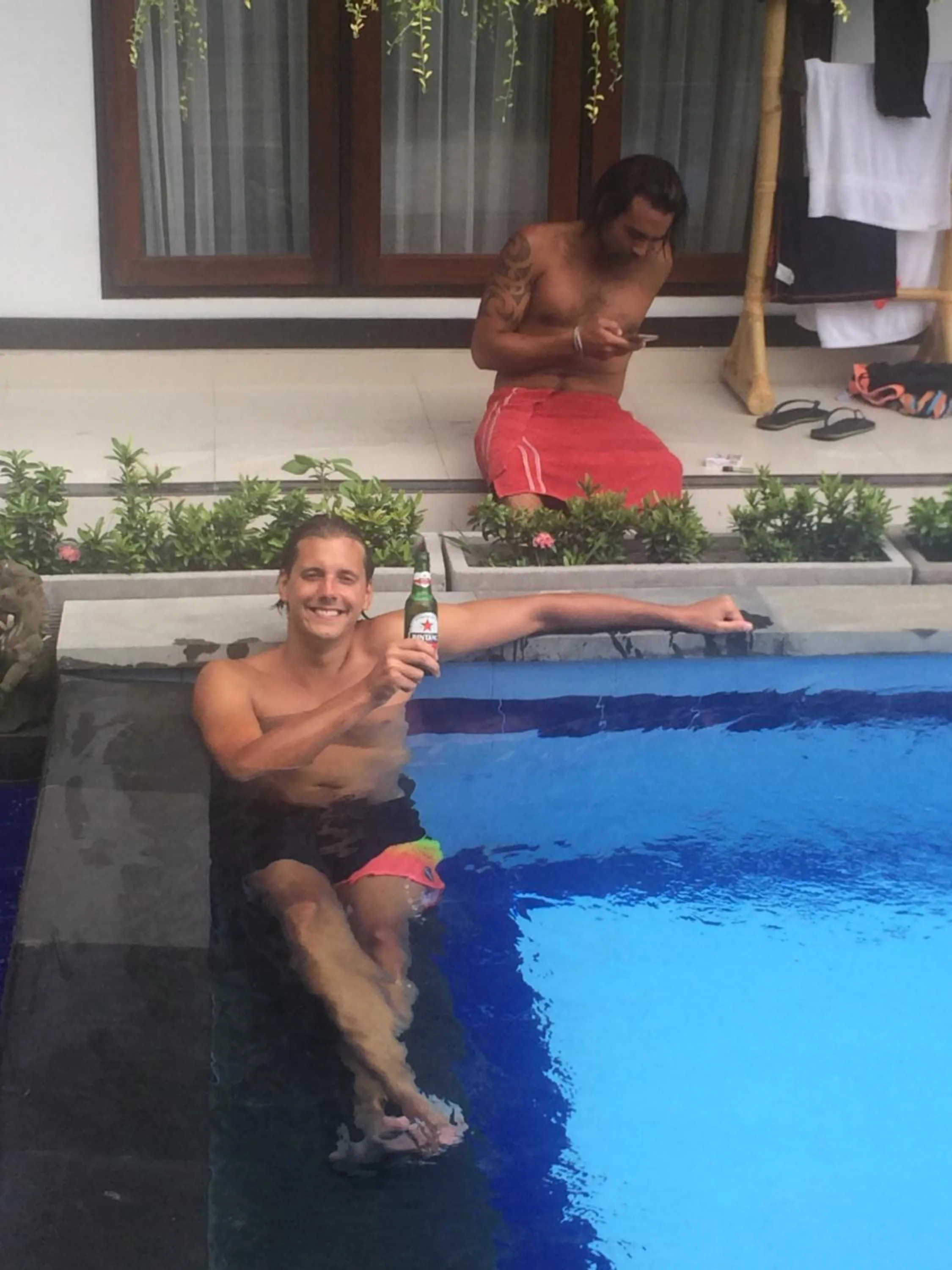 Swimming pool in Bali Full Moon Guest House