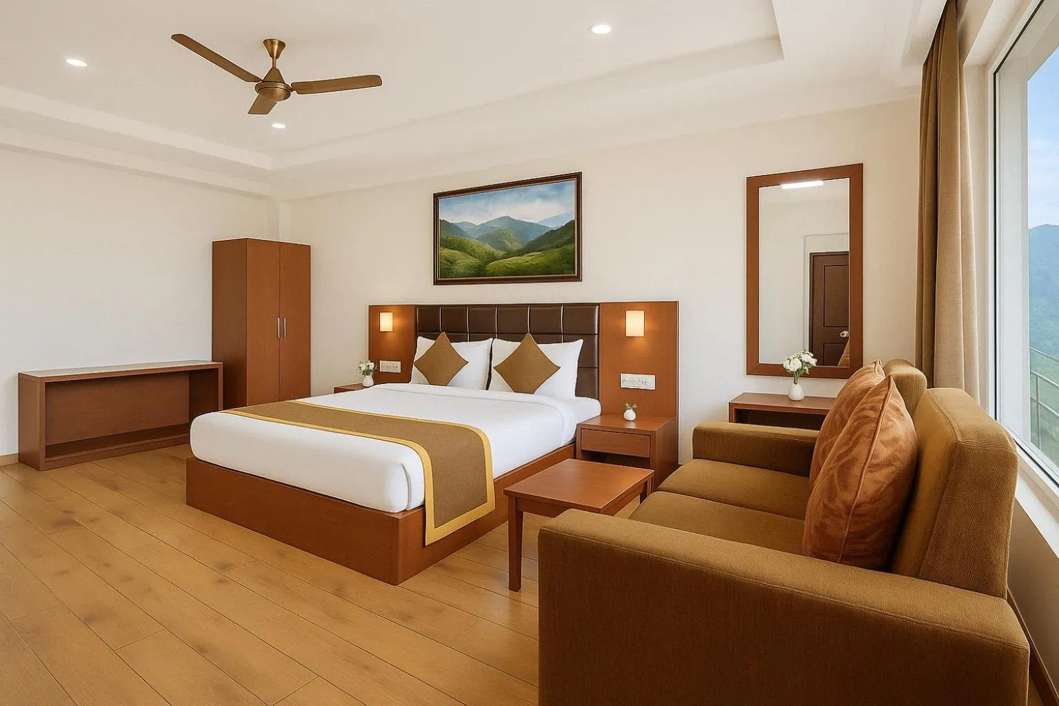 Bed in Summit Ttakshang Residency Hotel & Spa Mg Marg