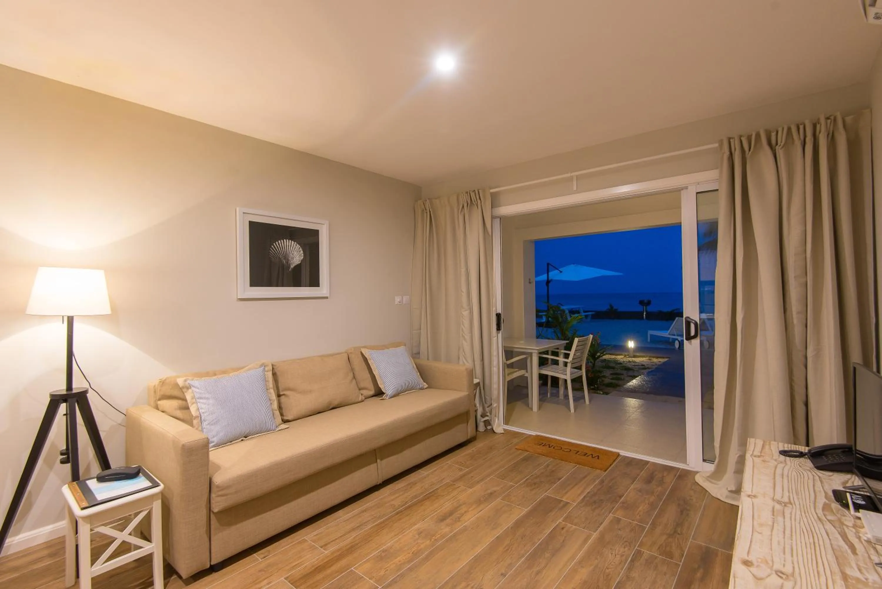 Patio in Le Nautique Beachfront Apartments