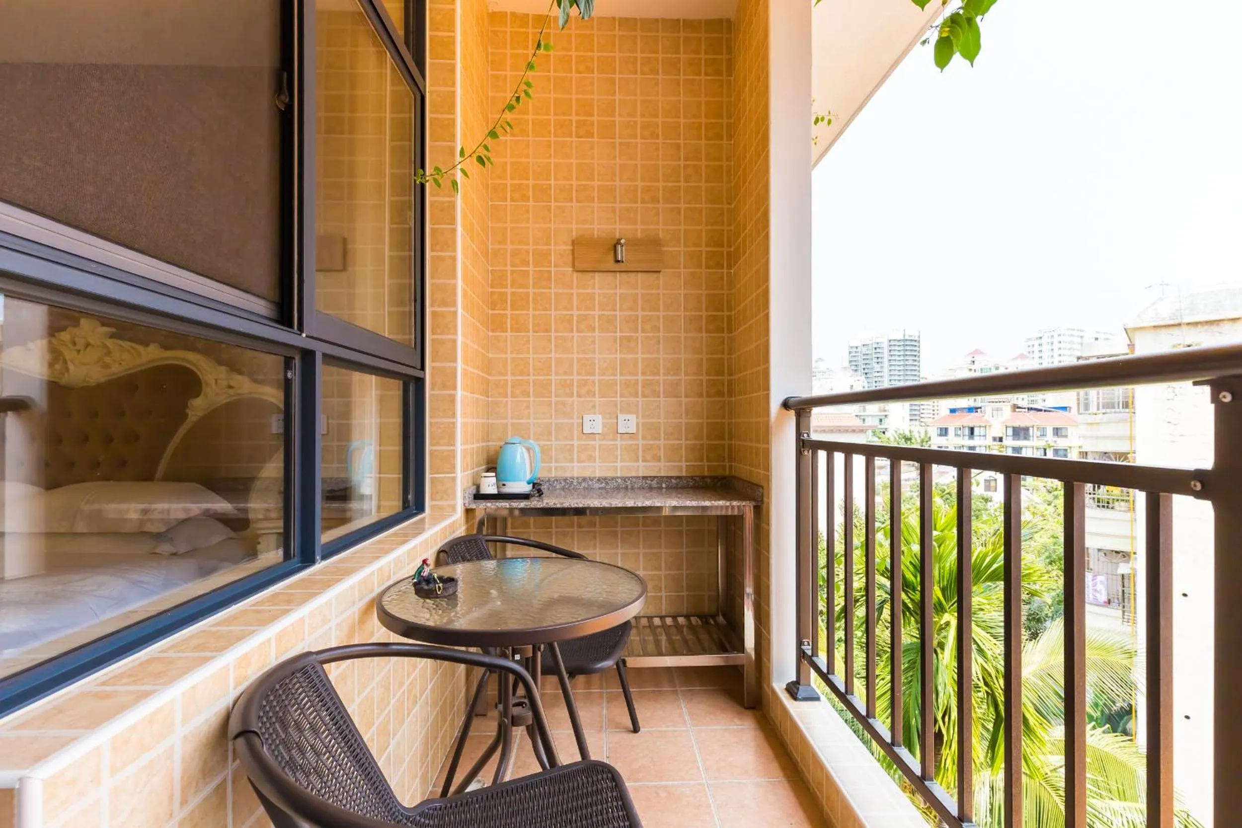 Balcony/Terrace in Sanya Passion fruit Inn