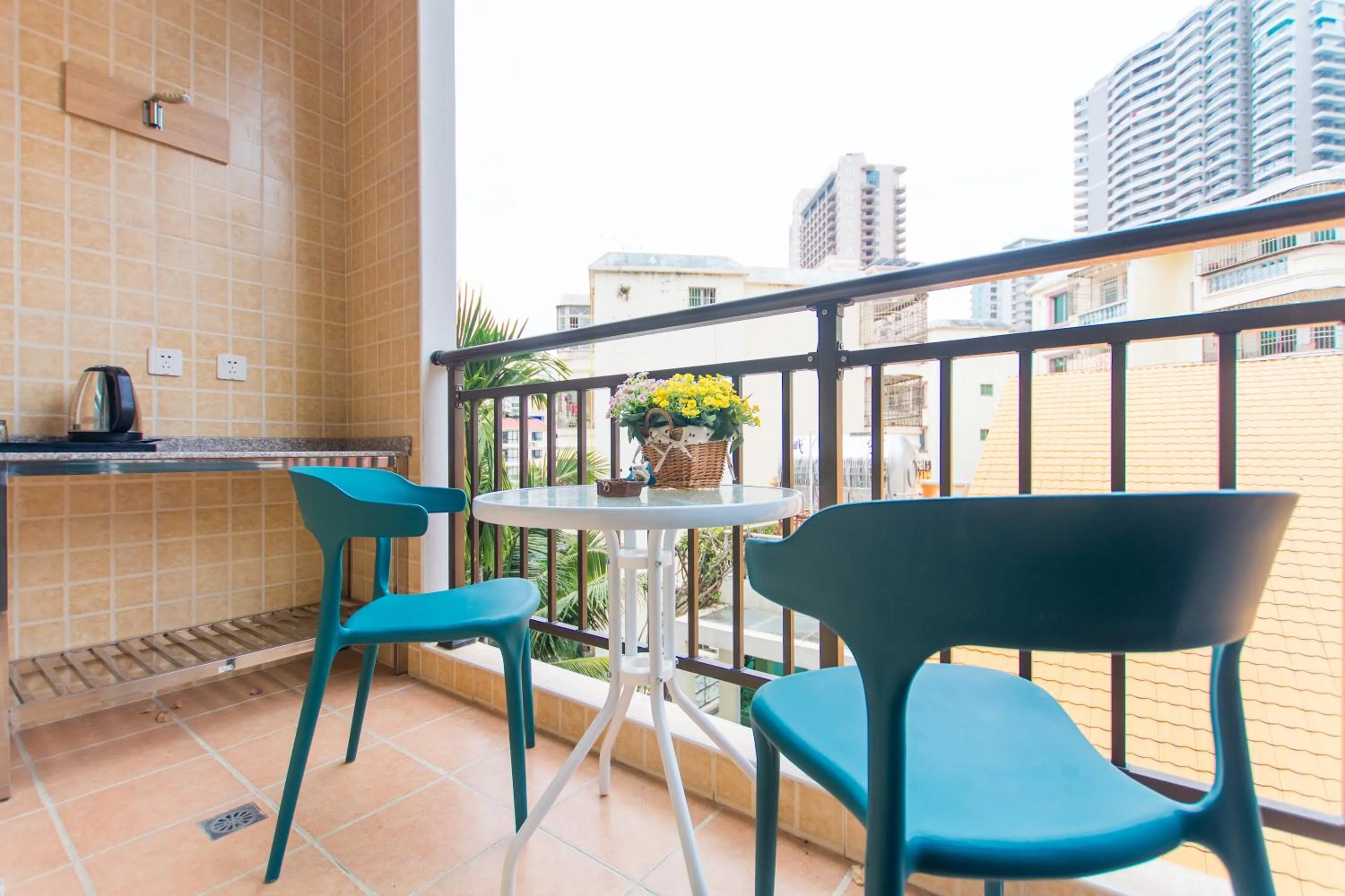 Balcony/Terrace in Sanya Passion fruit Inn