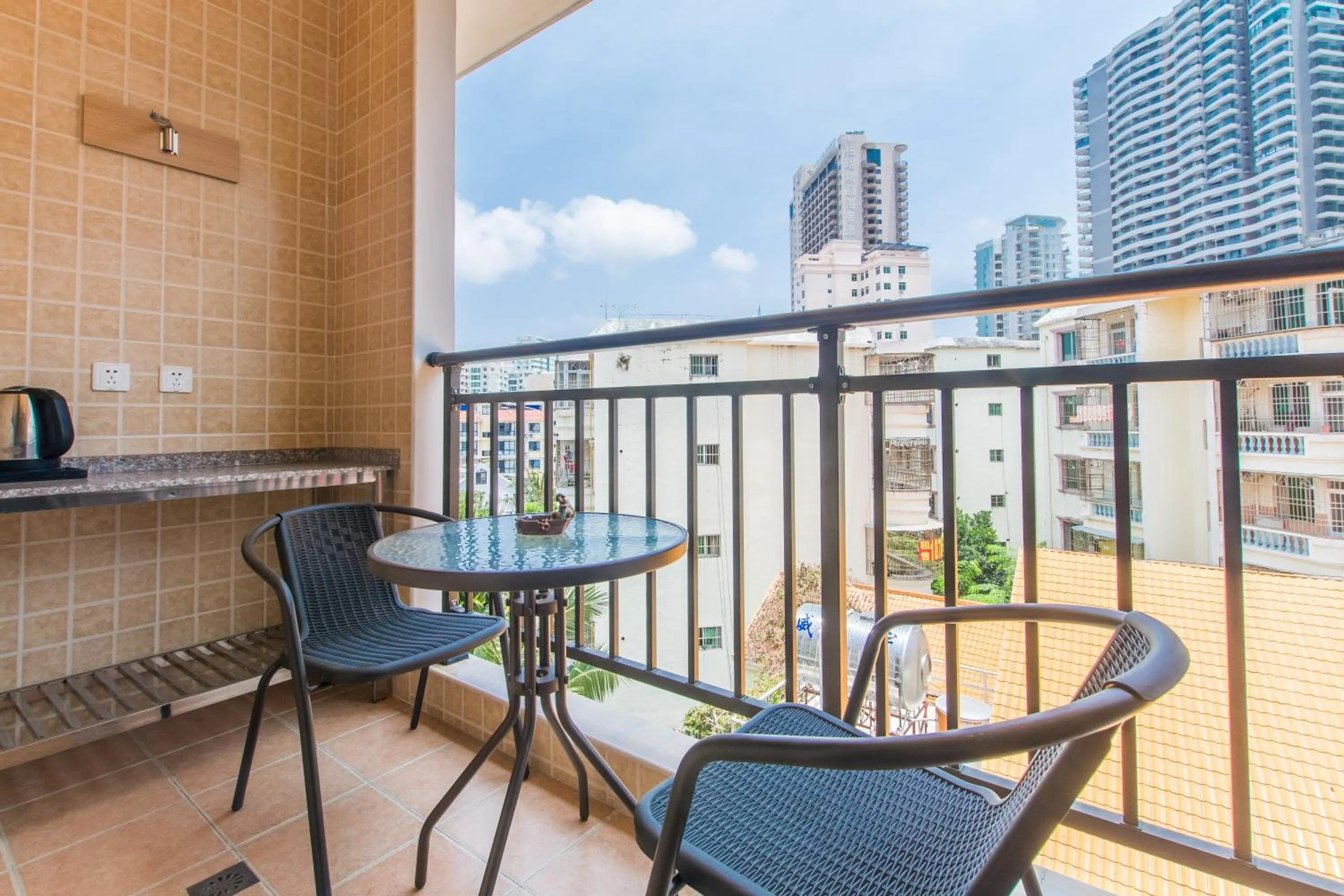 Balcony/Terrace in Sanya Passion fruit Inn