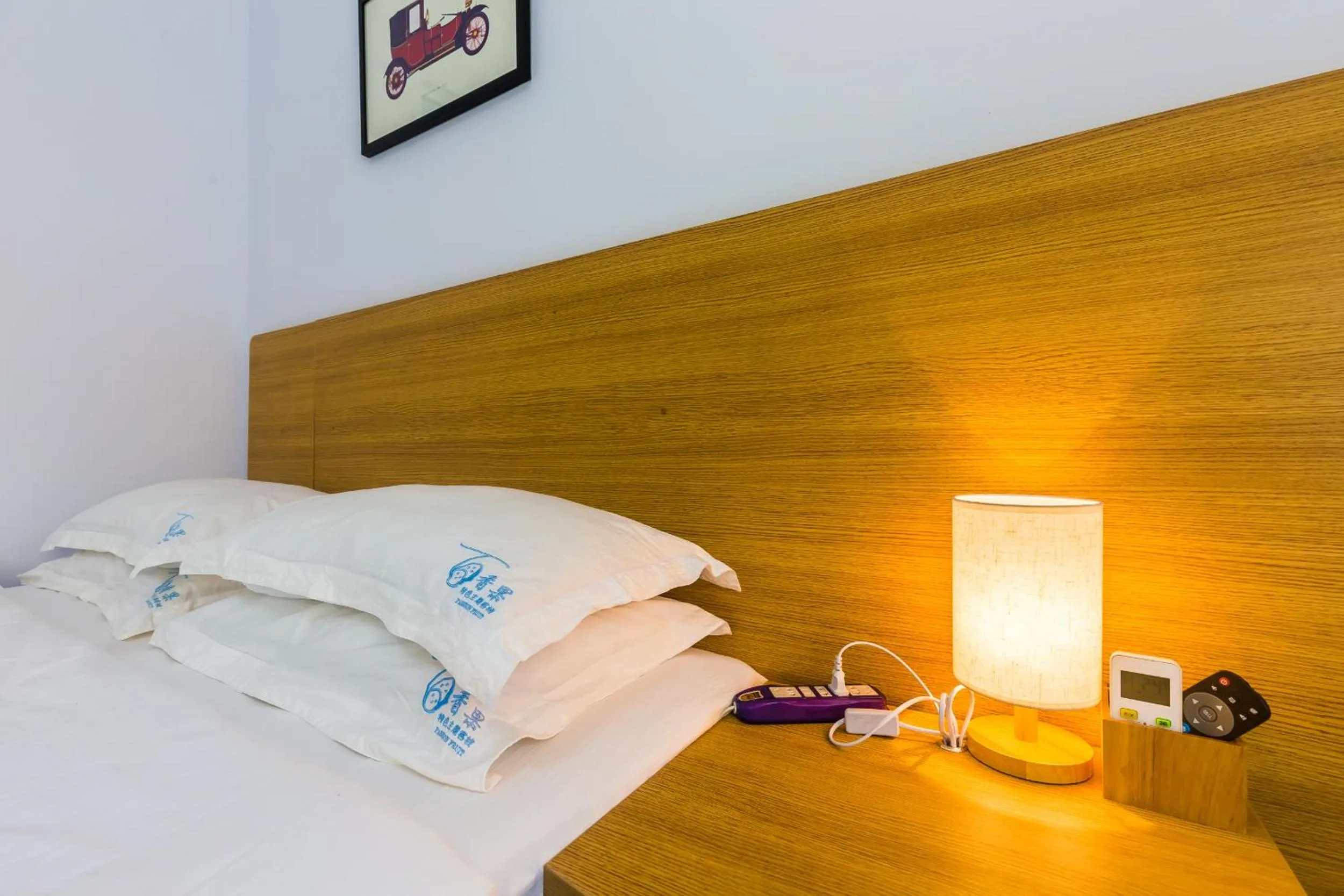 Decorative detail, Bed in Sanya Passion fruit Inn