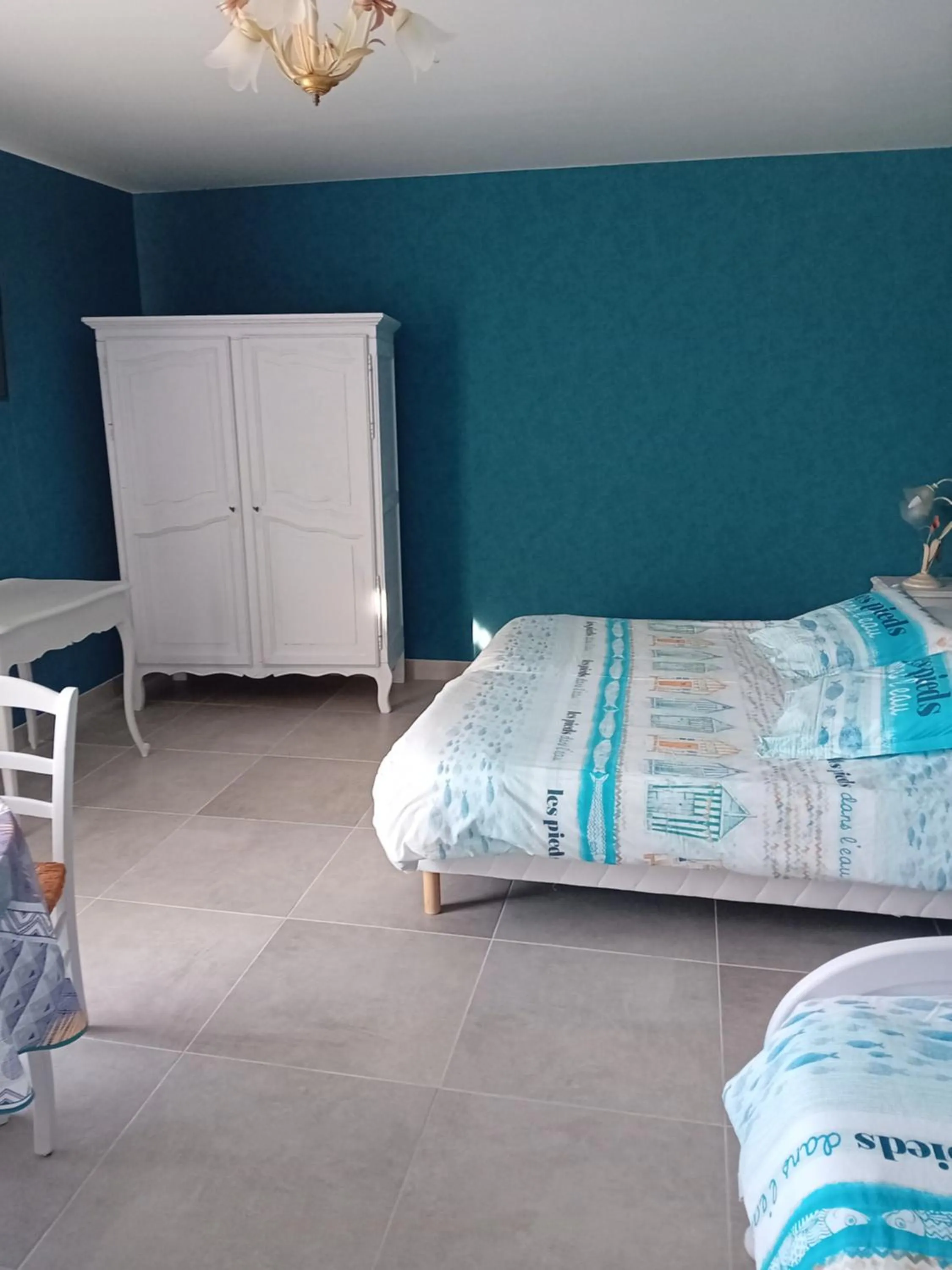 Bedroom, Bed in la pêcherie bord de mer