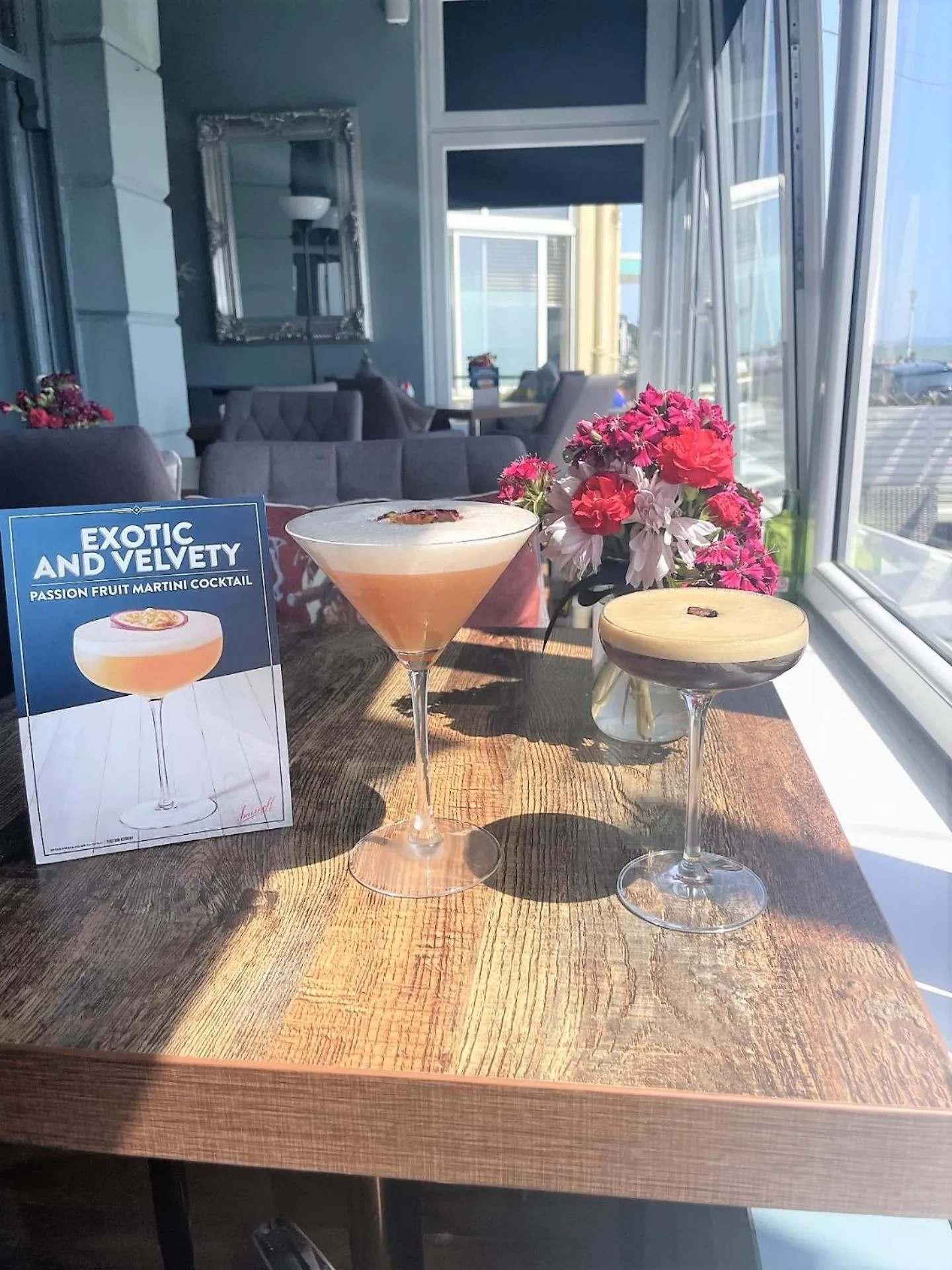 Seating area in East Beach Hotel
