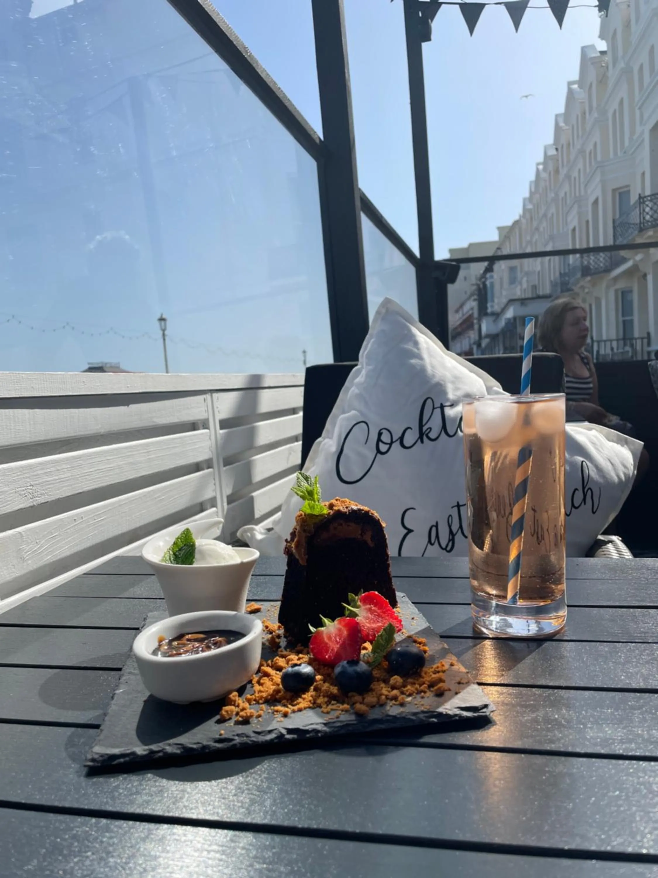 Balcony/Terrace in East Beach Hotel