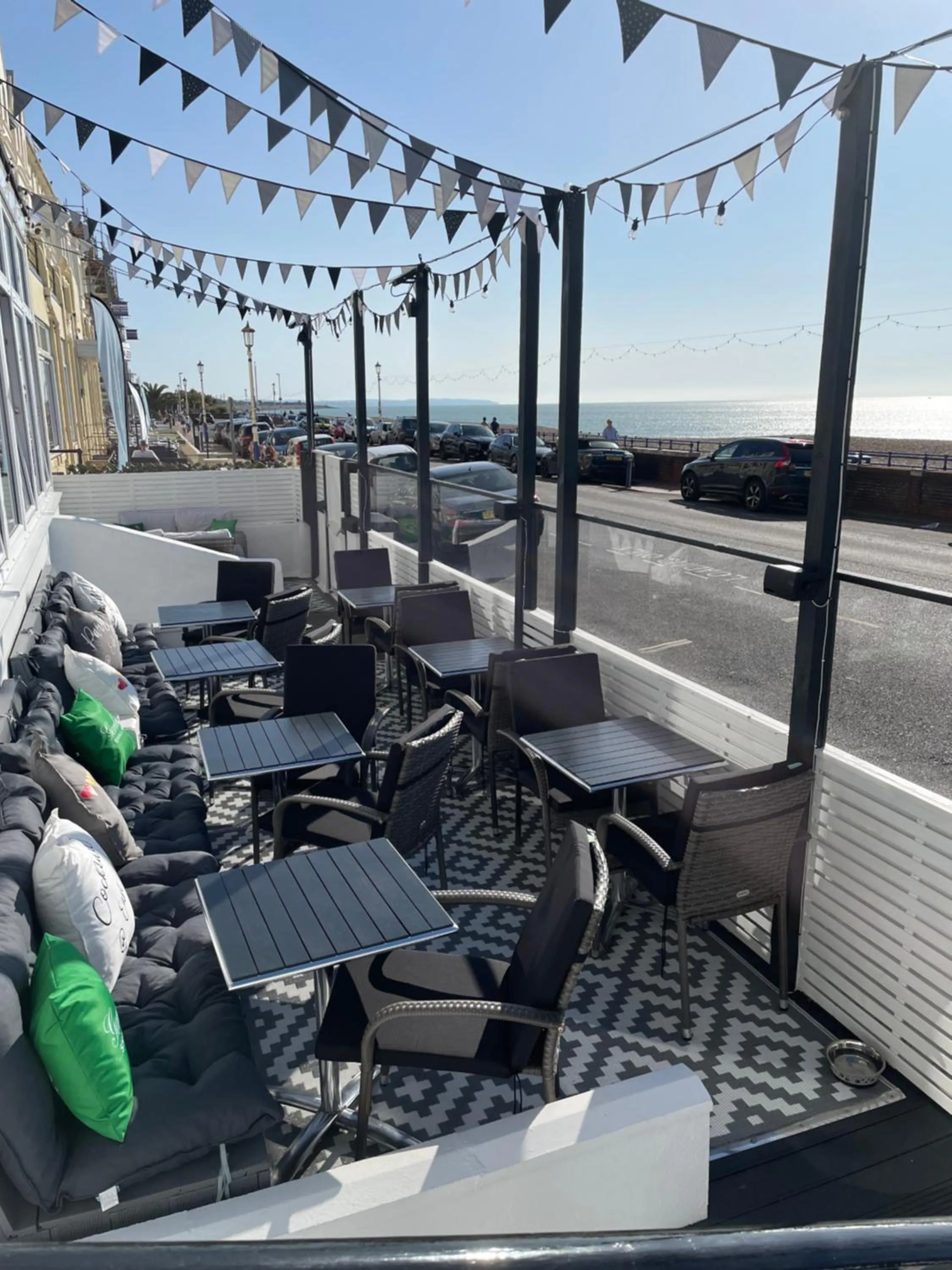 Patio in East Beach Hotel