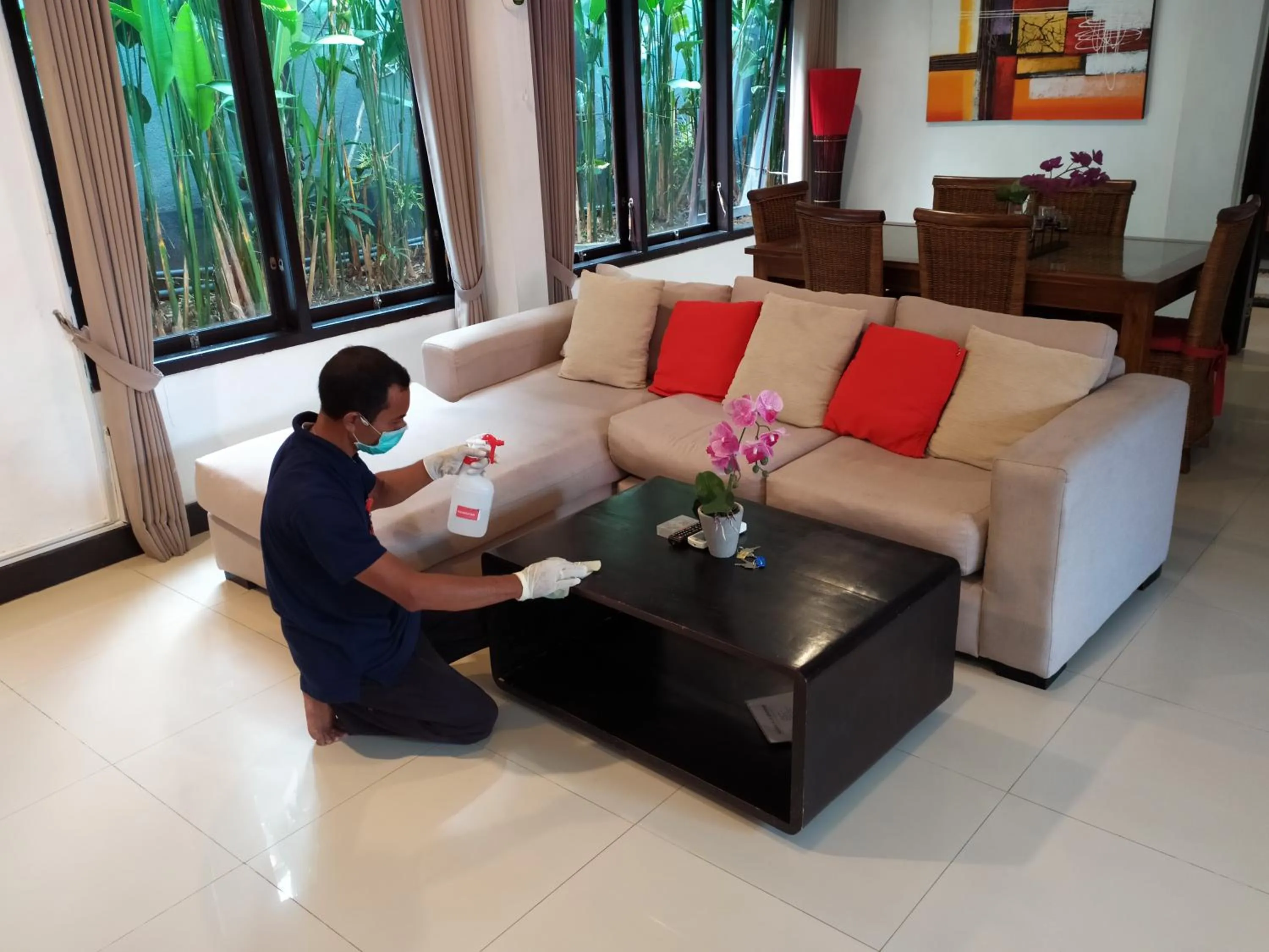Living room in Alysha Villa Seminyak Beachside By Bali Asia Villa