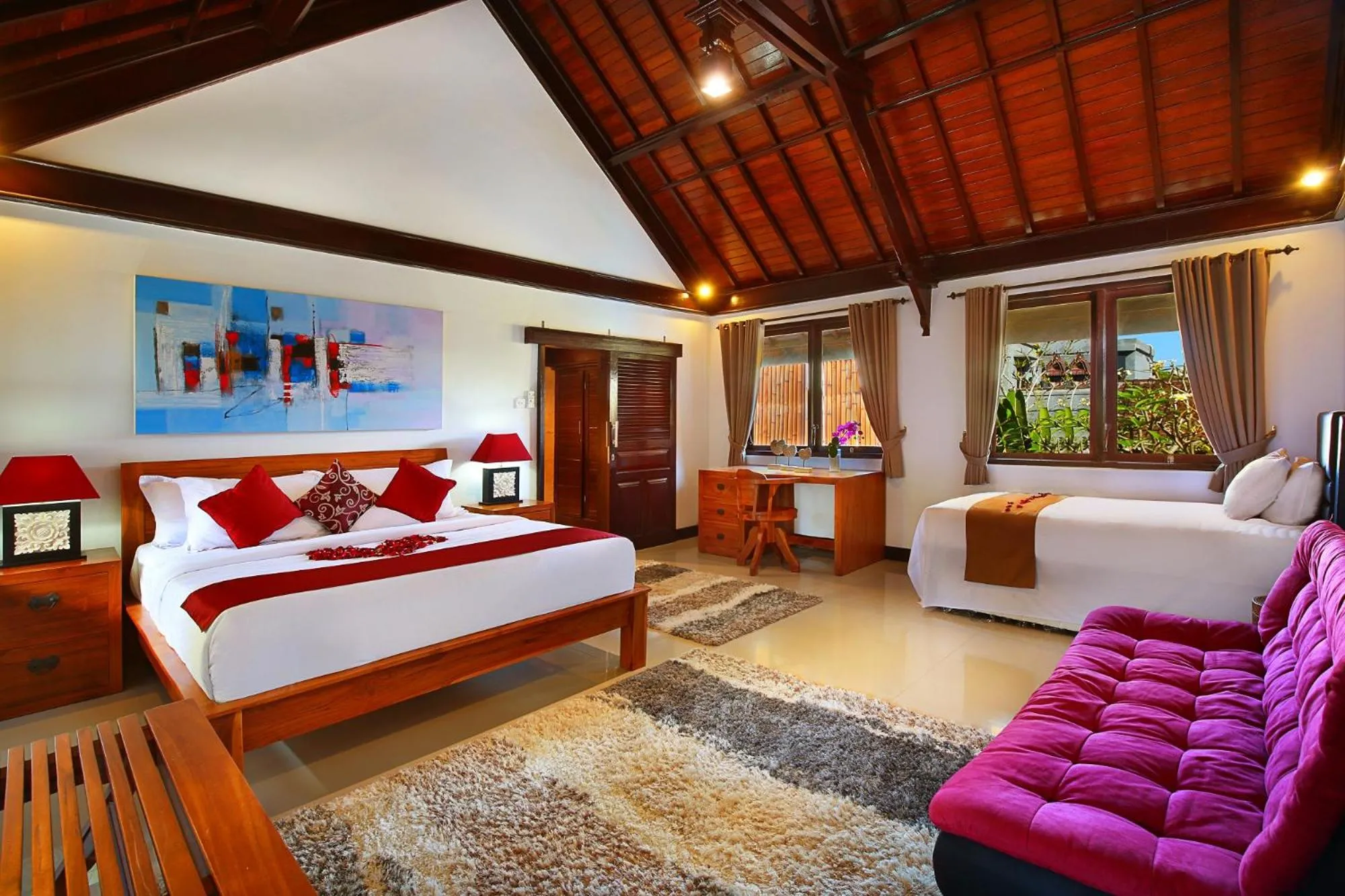 Photo of the whole room, Bed in Alysha Villa Seminyak Beachside By Bali Asia Villa