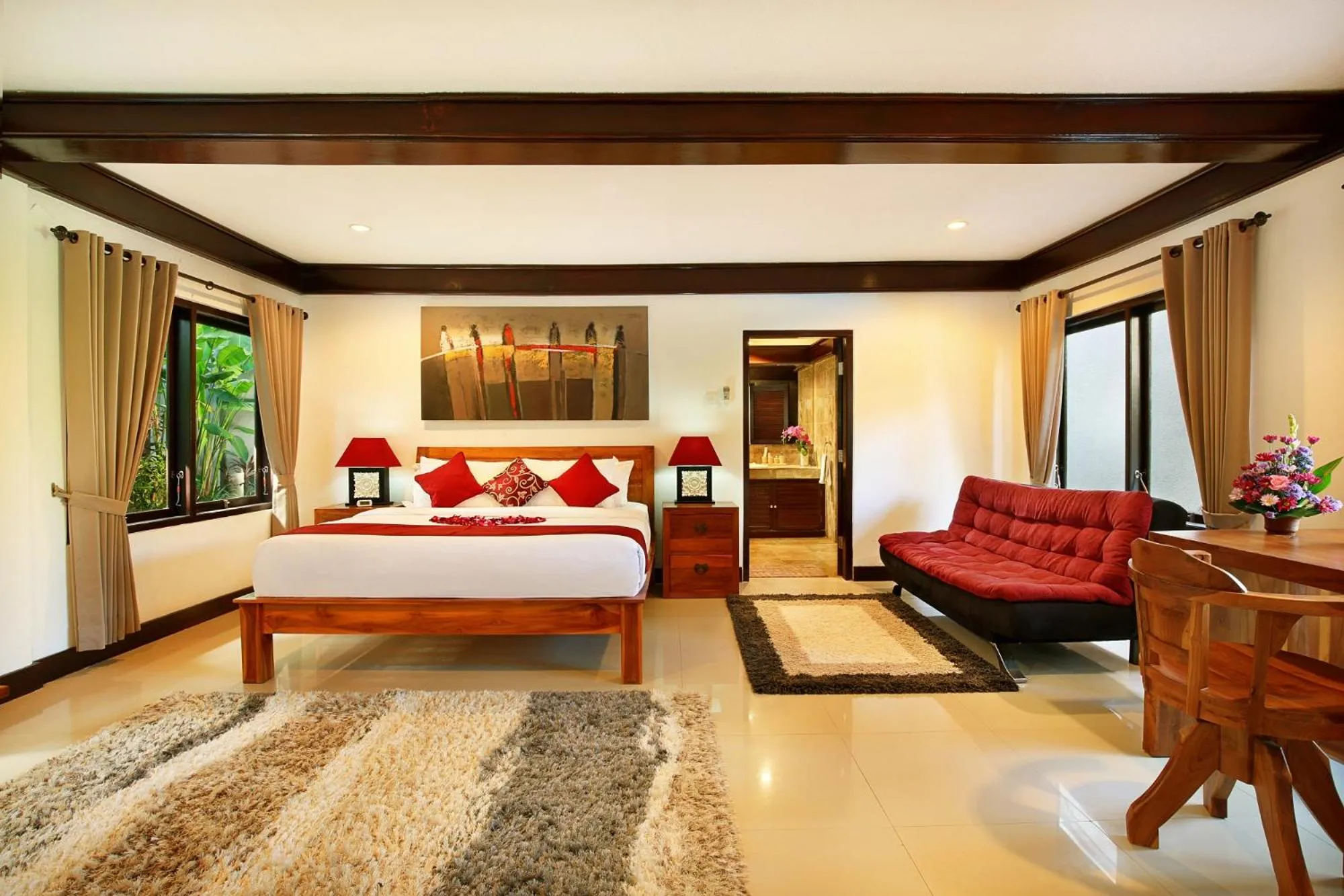 Photo of the whole room, Bed in Alysha Villa Seminyak Beachside By Bali Asia Villa