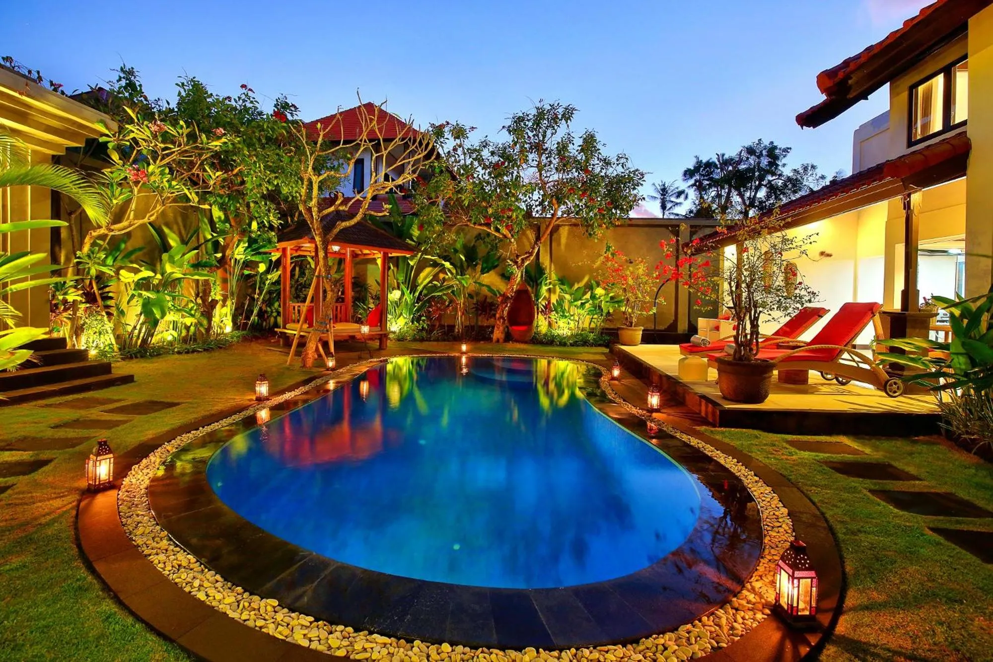 Pool view in Alysha Villa Seminyak Beachside By Bali Asia Villa