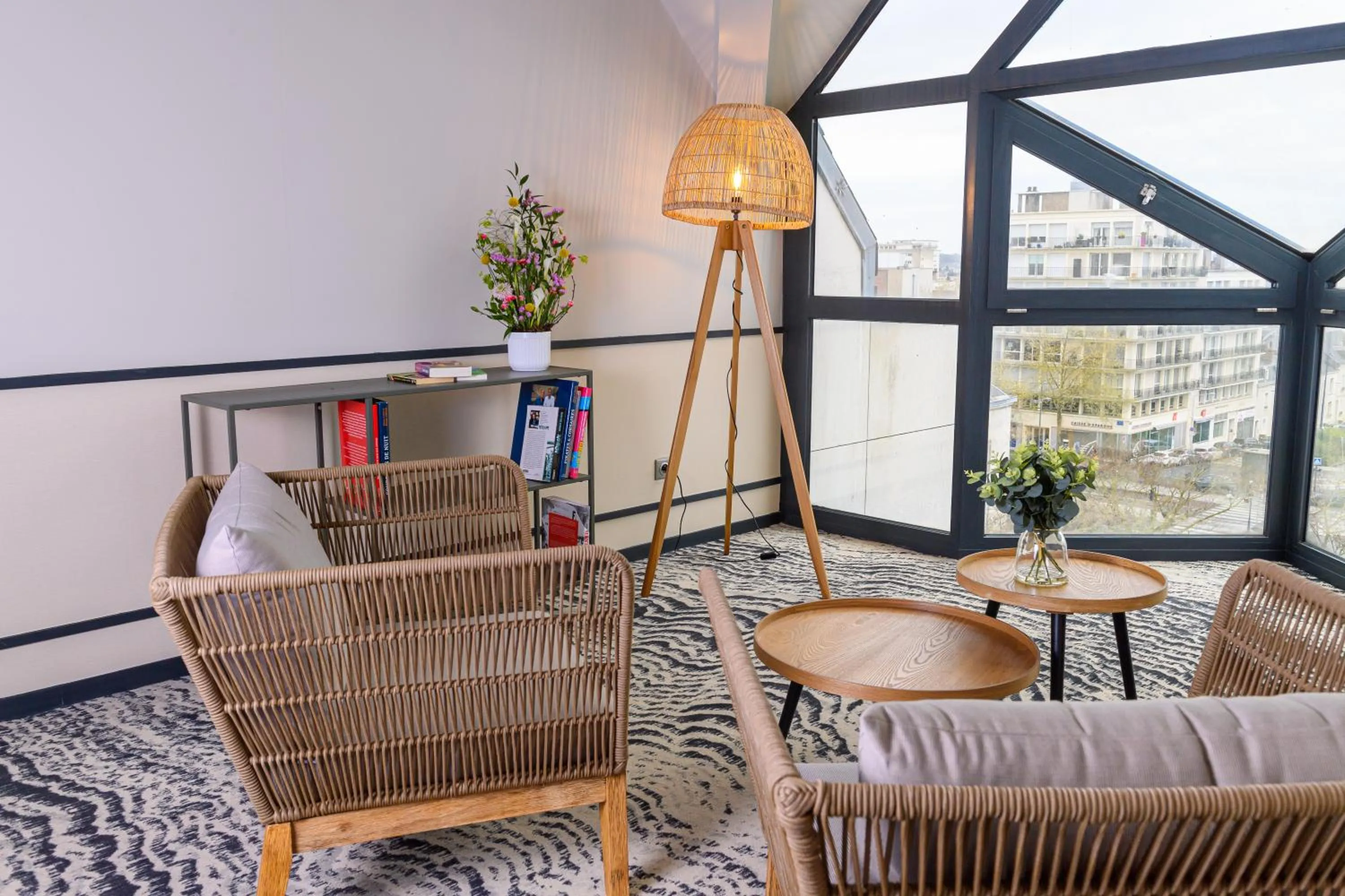 Seating area in ibis Styles Tours Centre