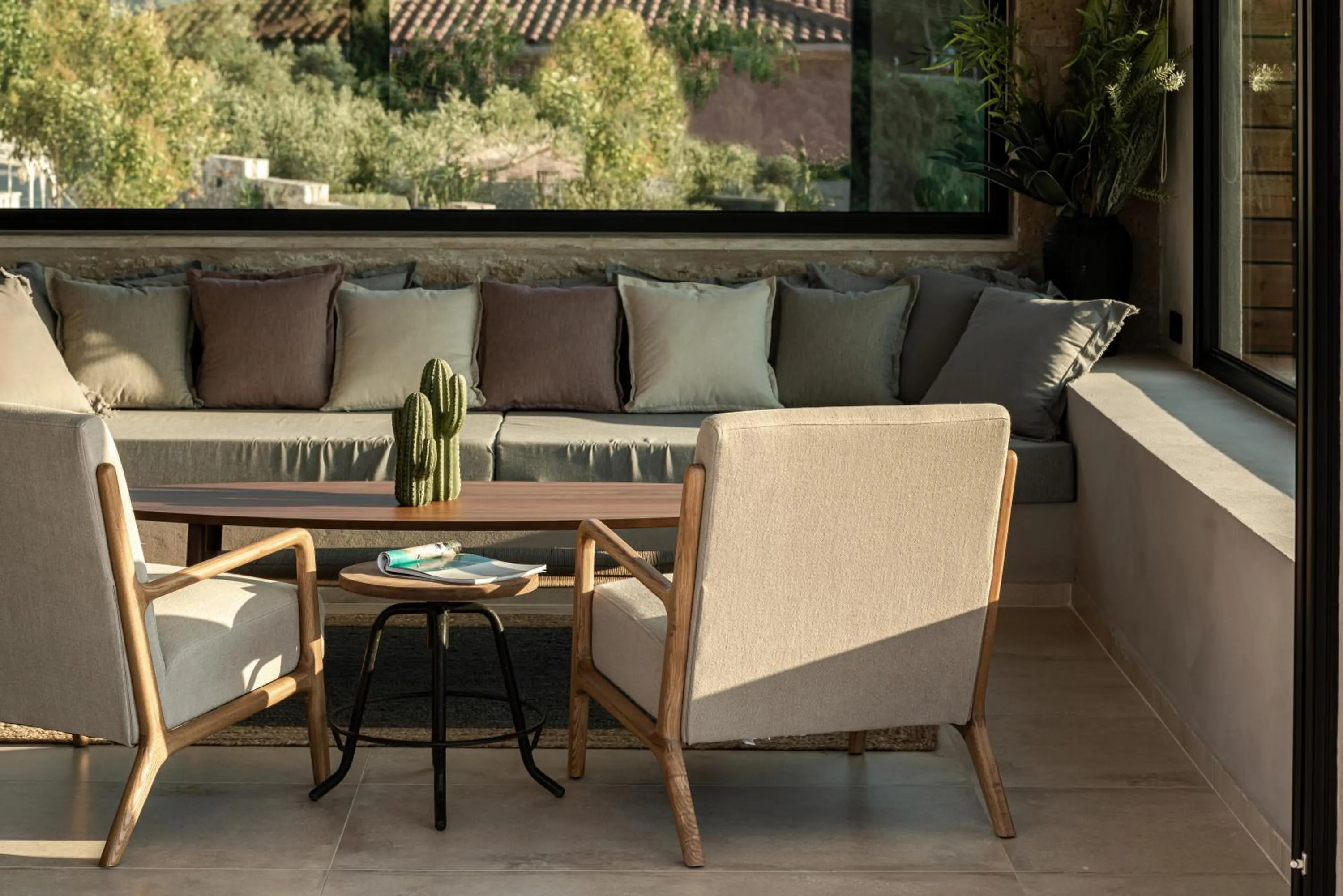 Seating area in Ananta Blue Residence