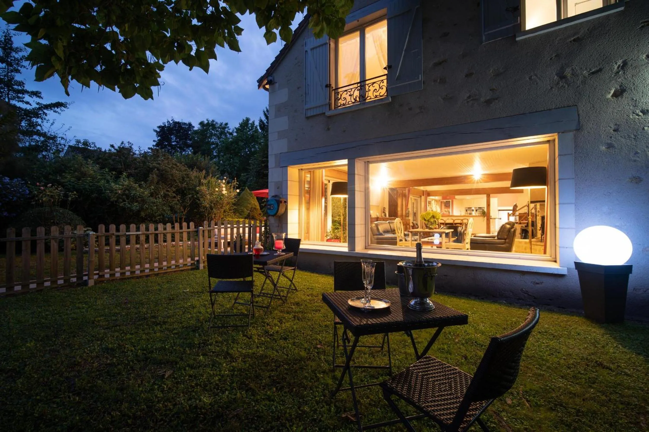 Garden in Le Clos de La Rousselière B and B