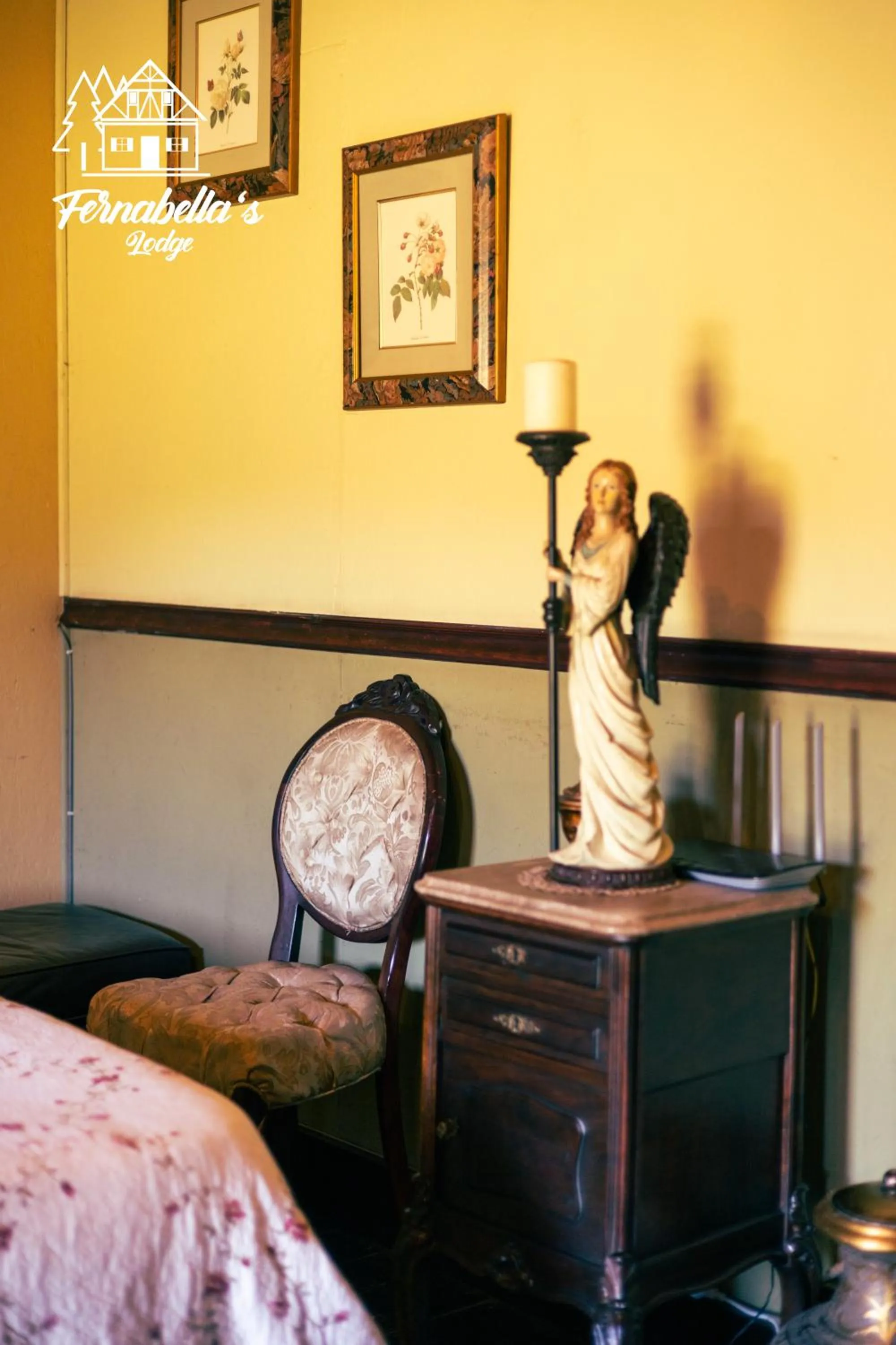 Bed in Fernabella's Lodge