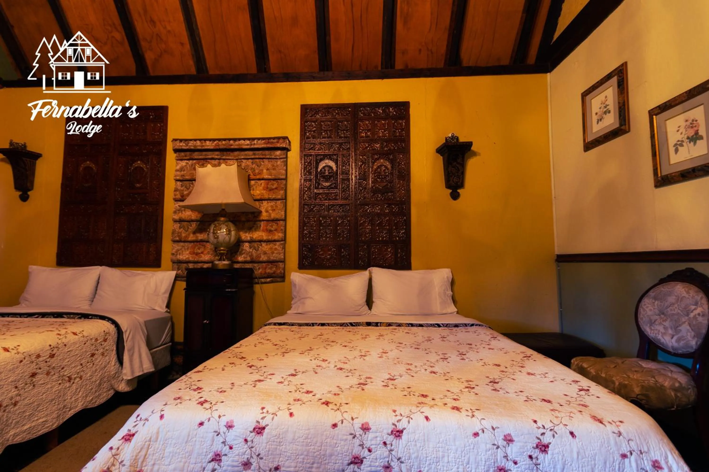 Bed in Fernabella's Lodge