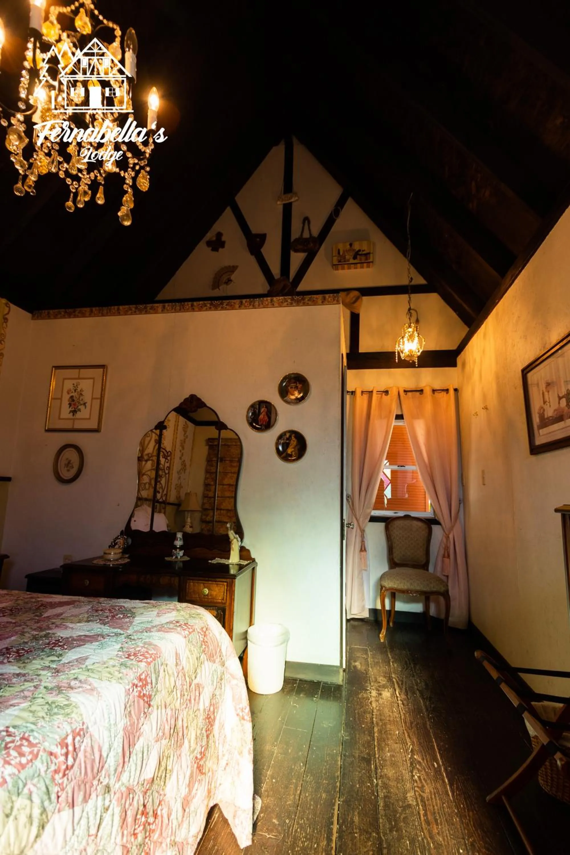 Bed in Fernabella's Lodge