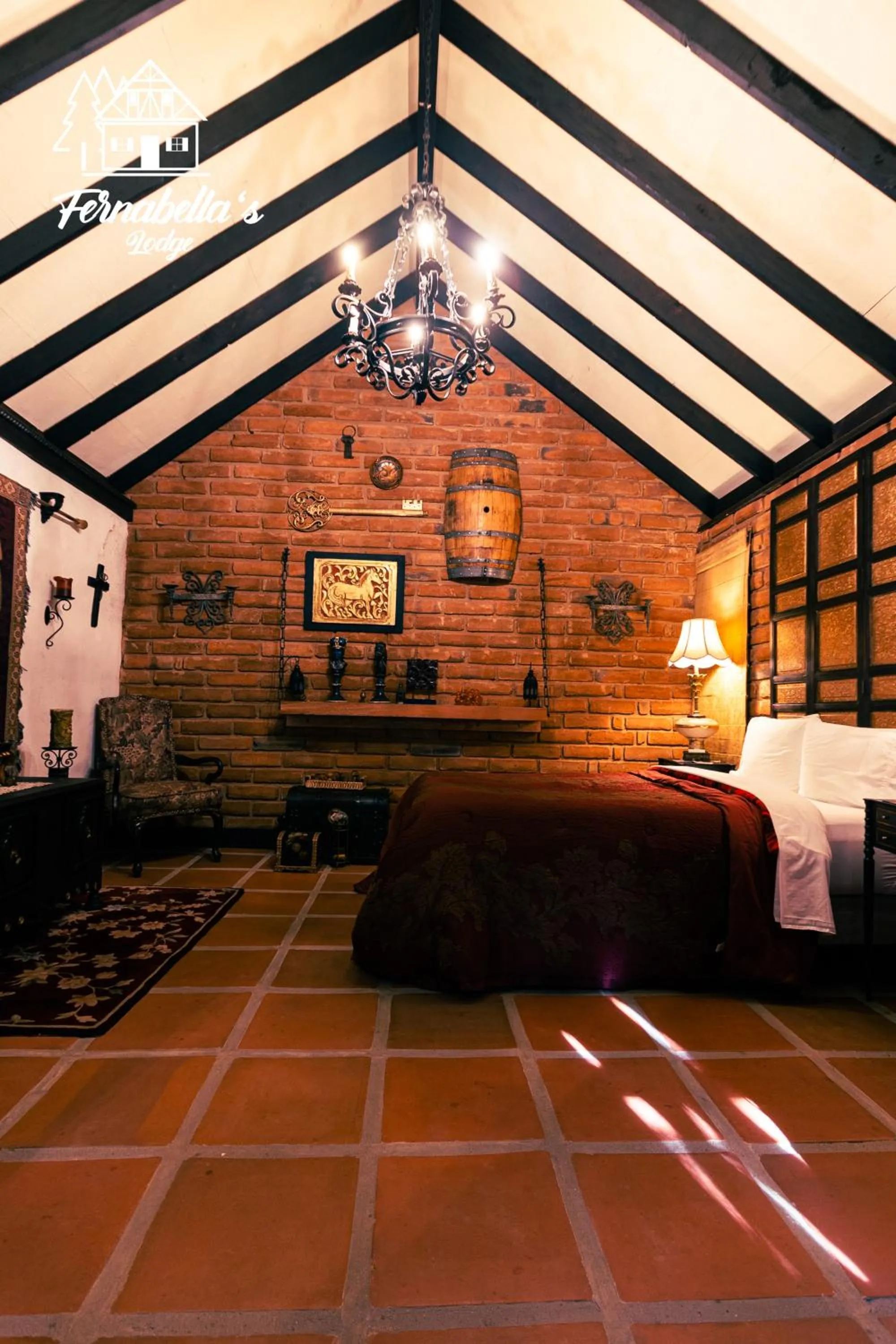 Bed in Fernabella's Lodge