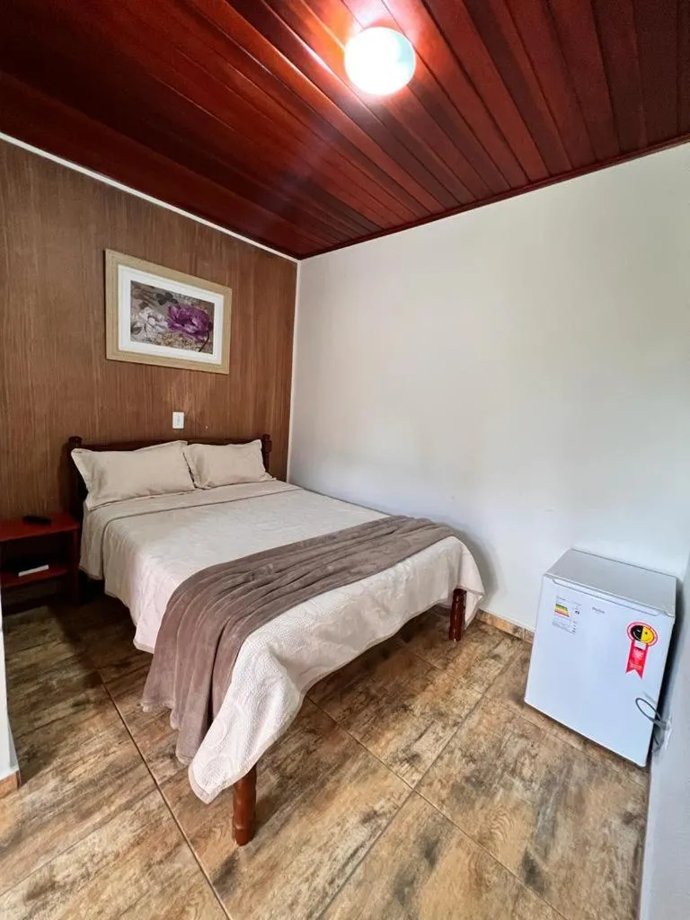 Bed in Pousada Araucária Village