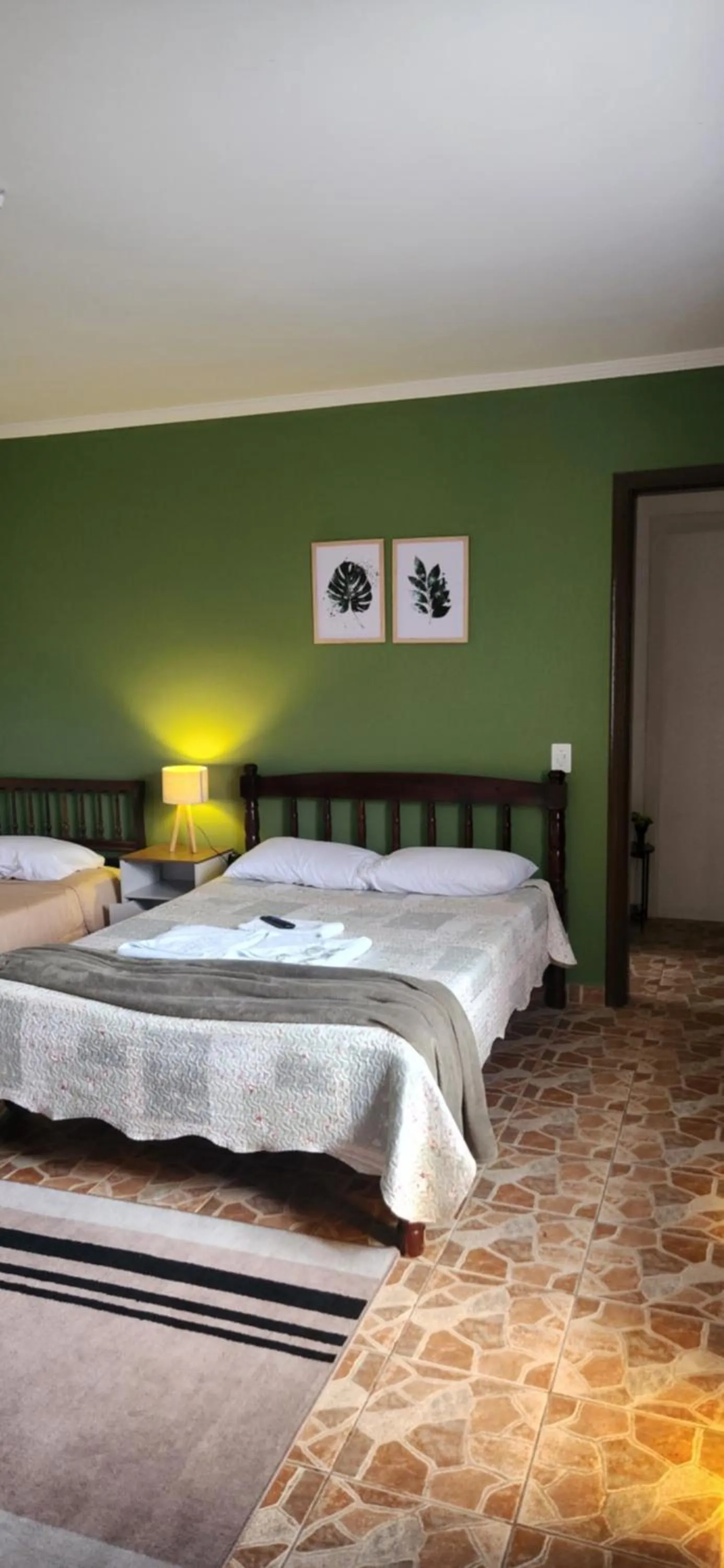 Bed in Pousada Araucária Village