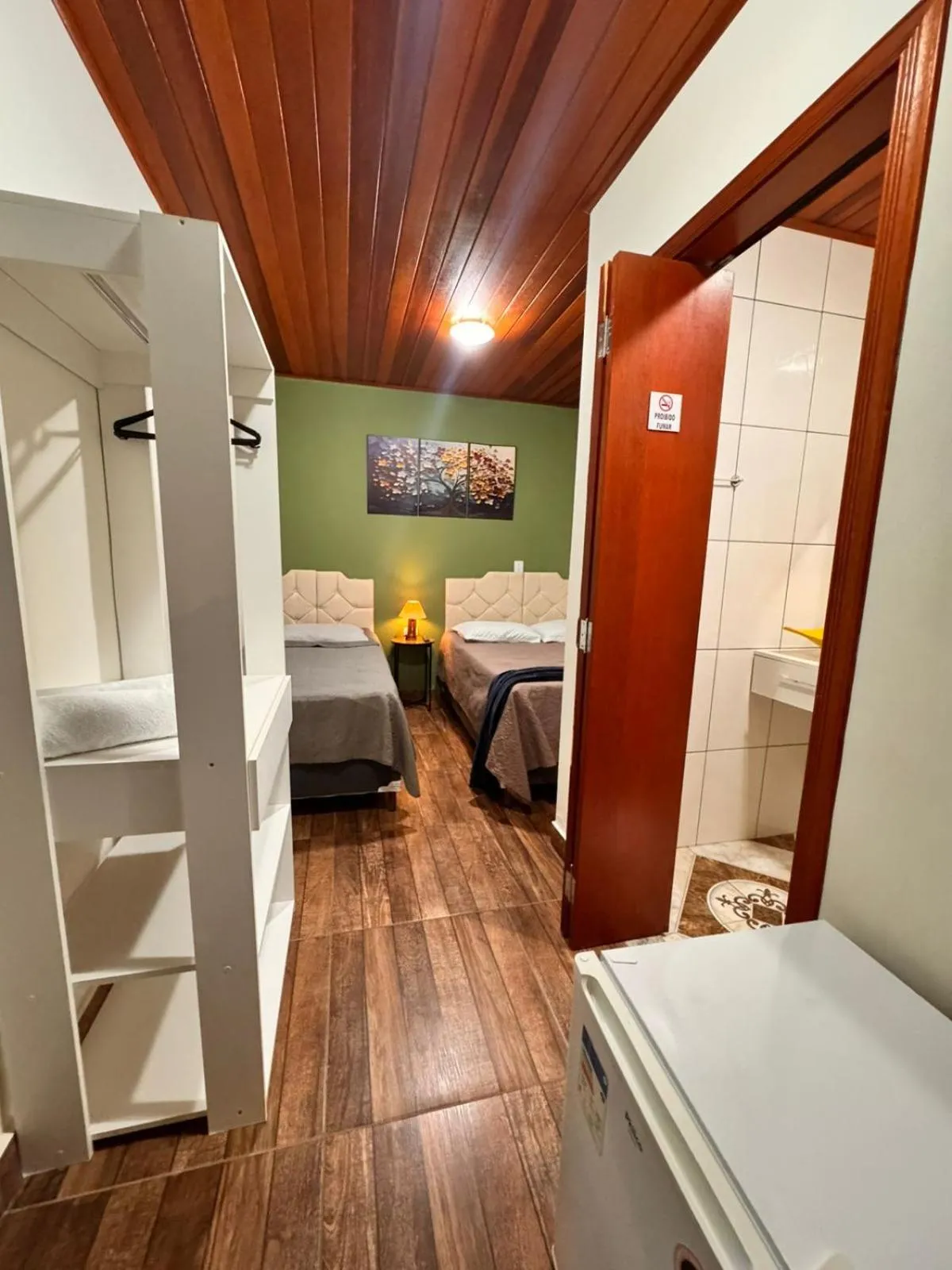 Bed in Pousada Araucária Village