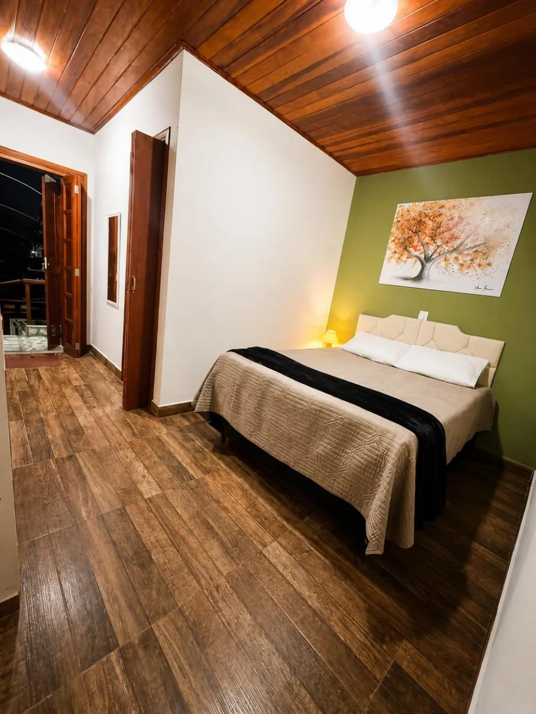 Bed in Pousada Araucária Village