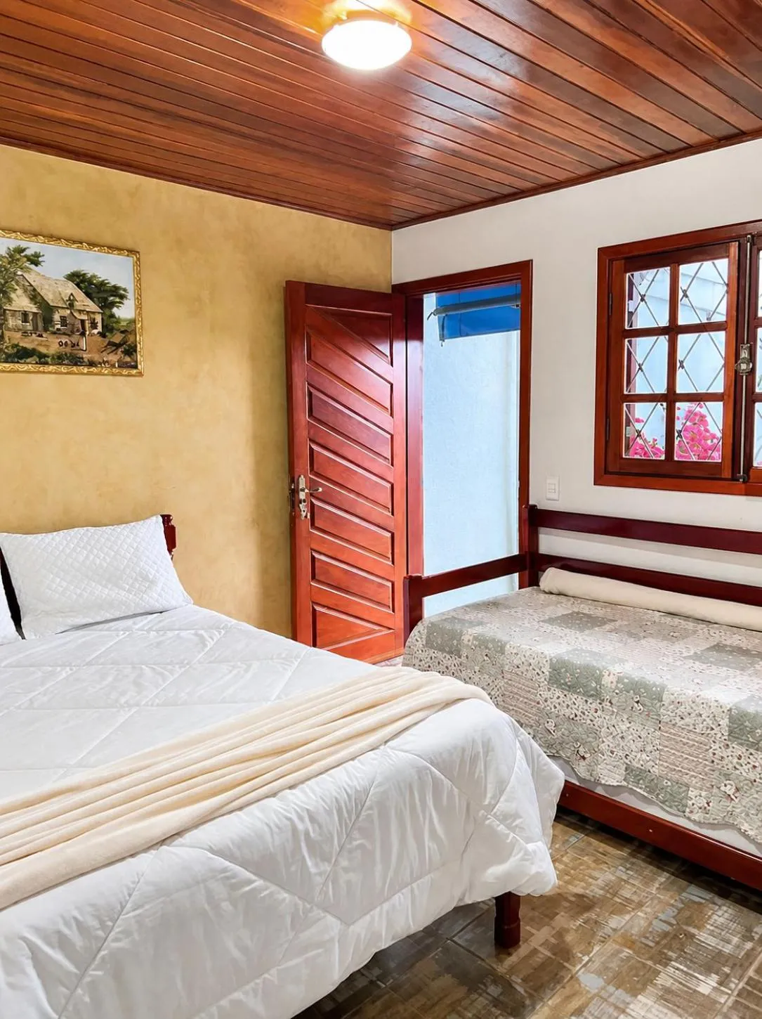 Bed in Pousada Araucária Village