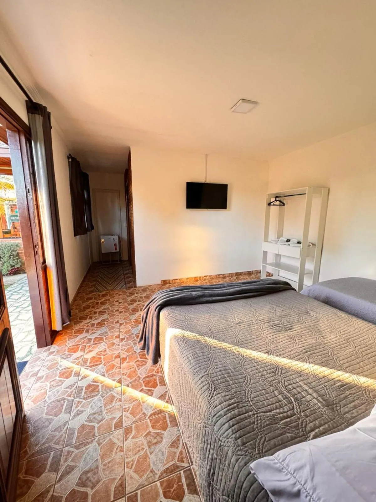 Bed in Pousada Araucária Village