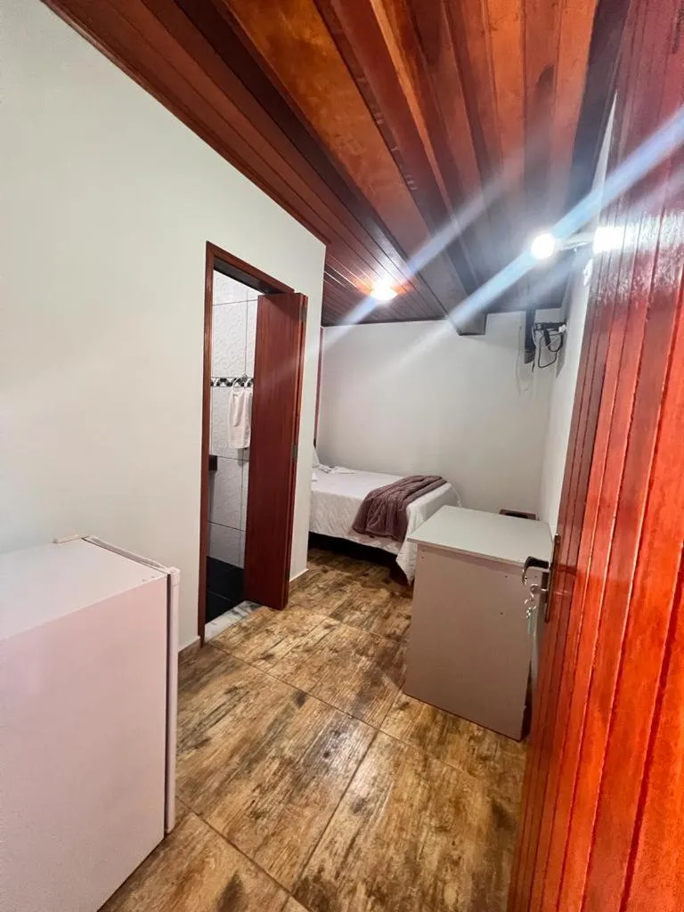 Bed in Pousada Araucária Village