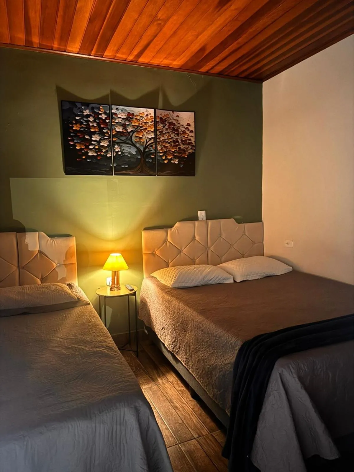Bed in Pousada Araucária Village