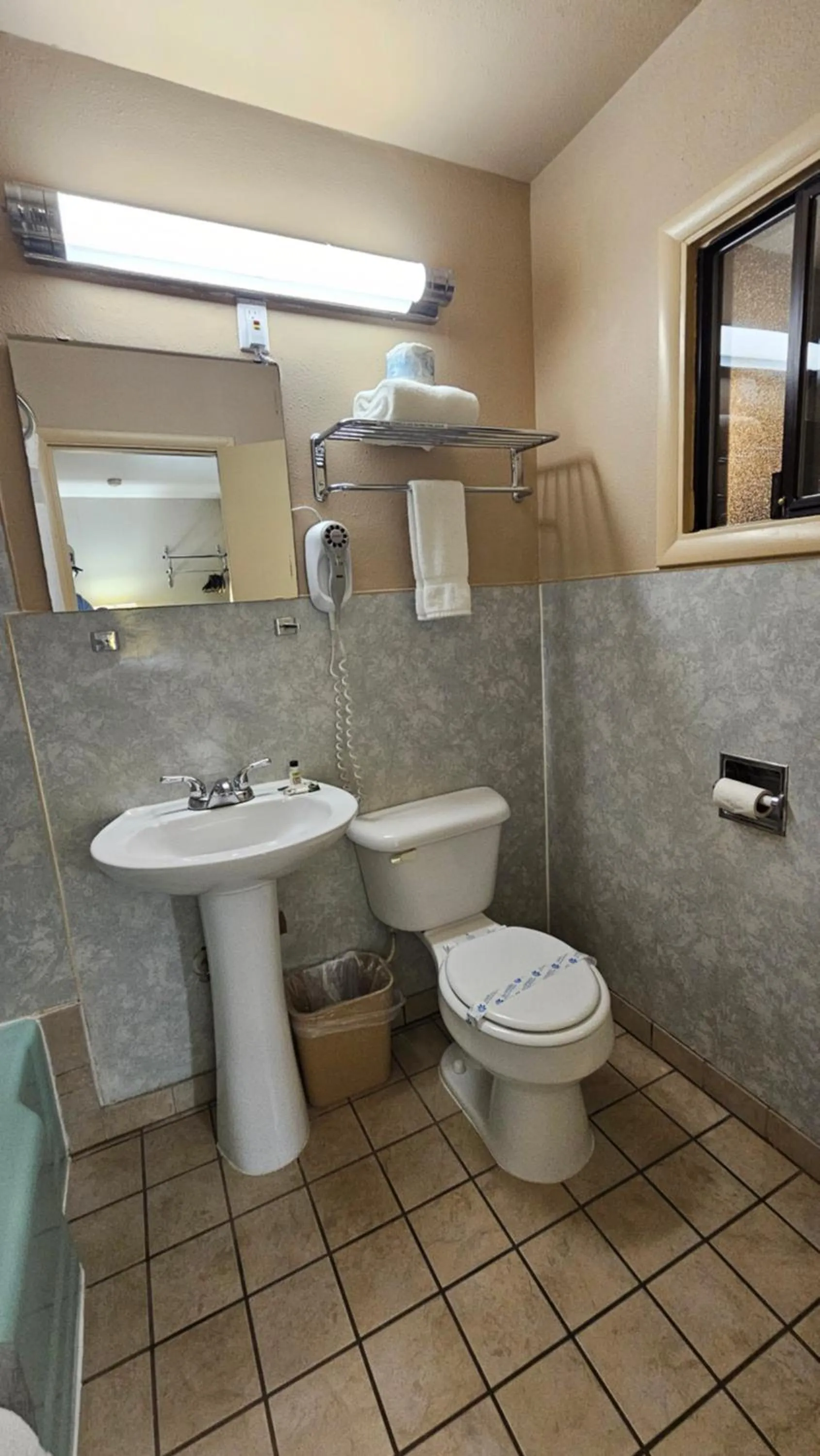 Bathroom in Monroe Motel