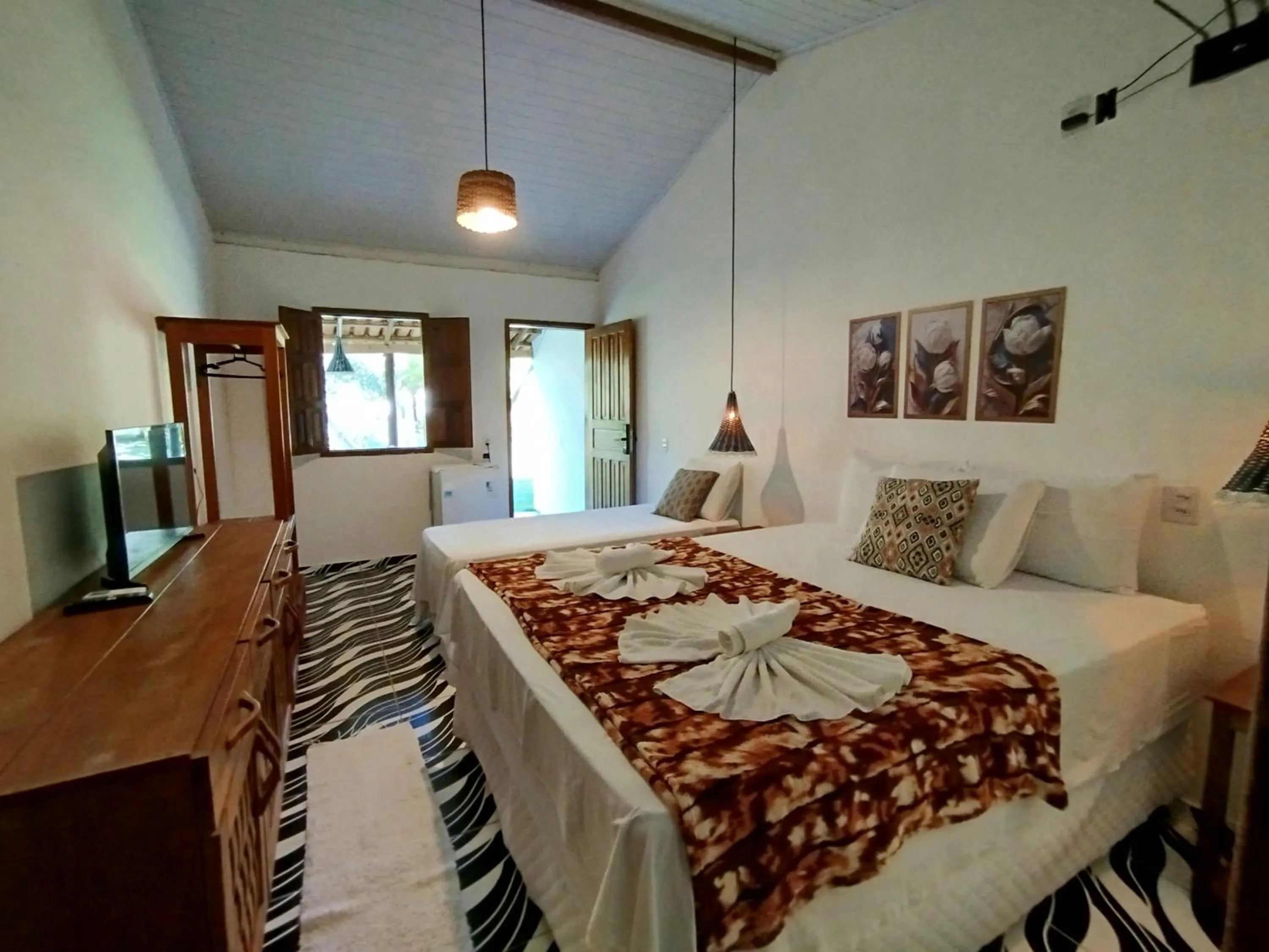 Bed in Pousada Pedra do Negro