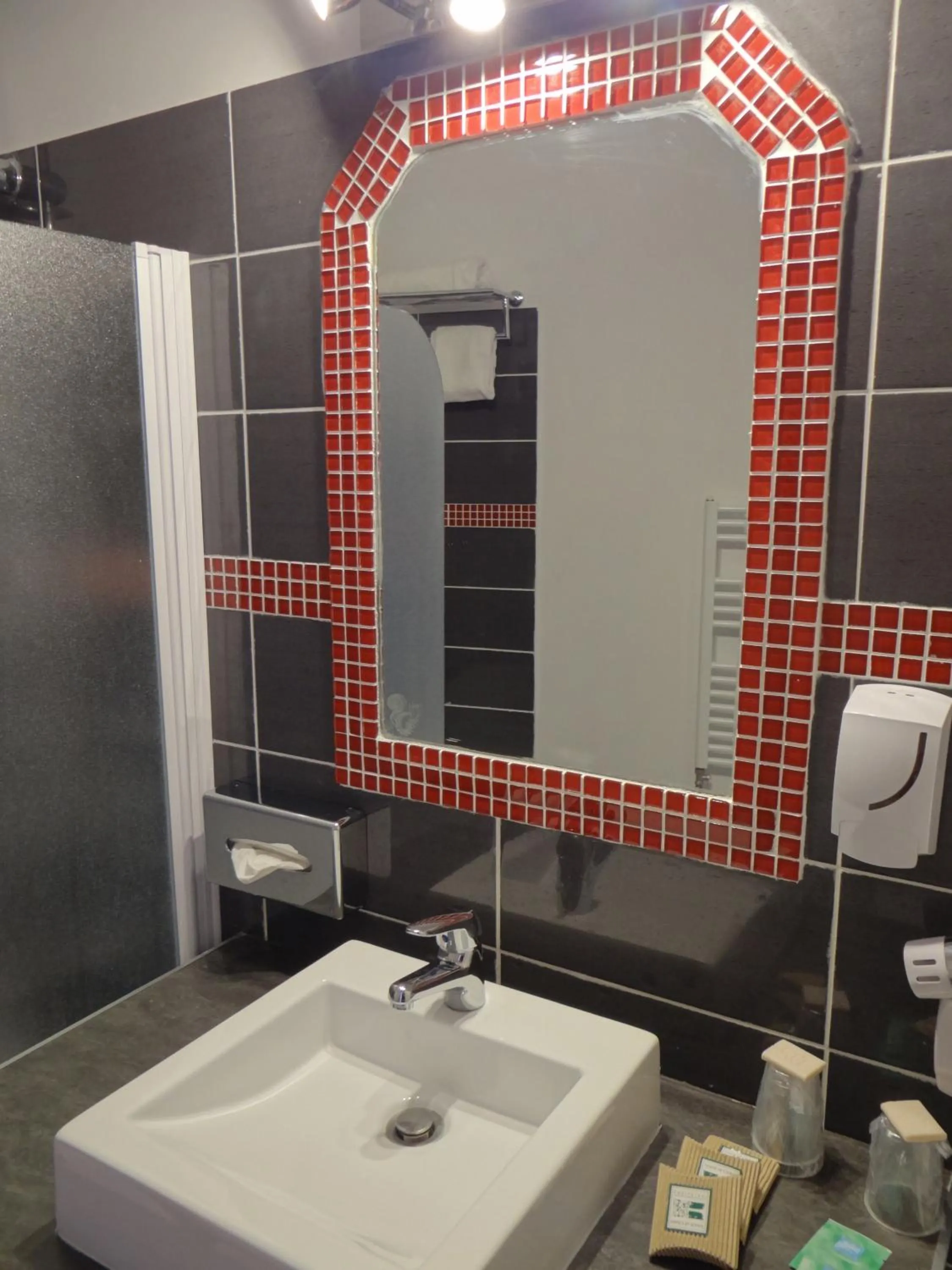 Bathroom in Hôtel Le Mas des Ecureuils