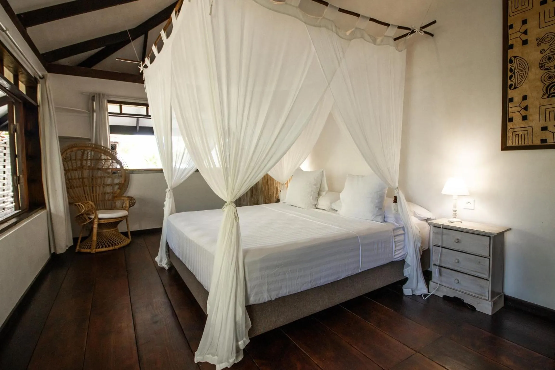 Bed in Le Coconut Lodge